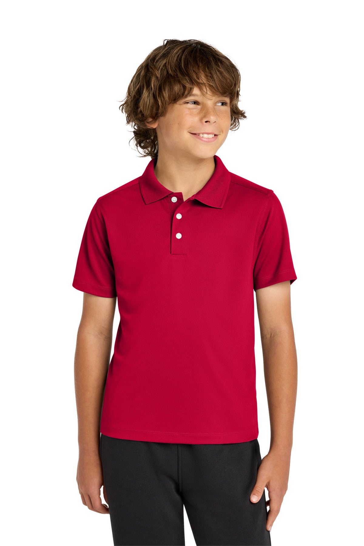 Custom Embroidery or DTF Print - Sport-Tek ®  Youth UV Micropique Polo YST740