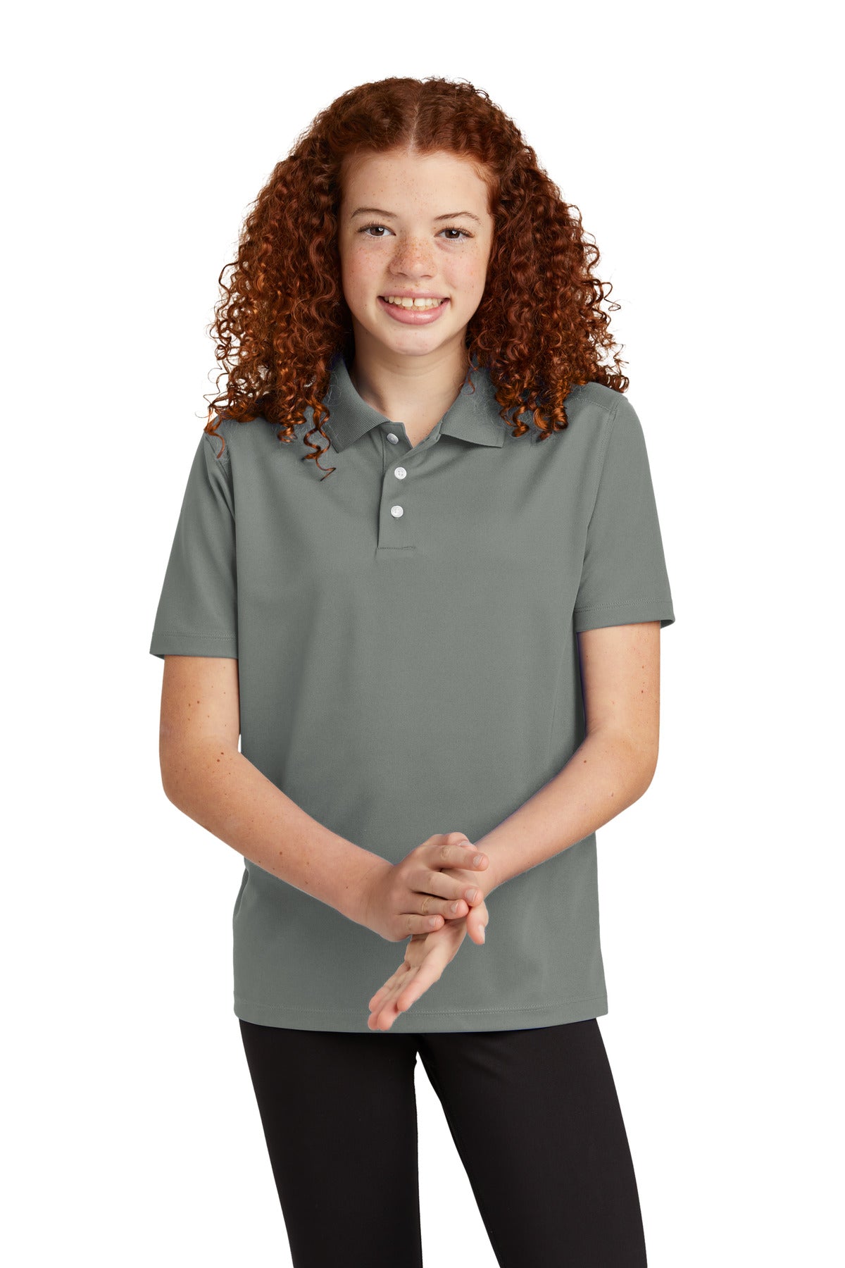 Custom Embroidered - Sport-Tek® Youth UV Micropique Polo YST740