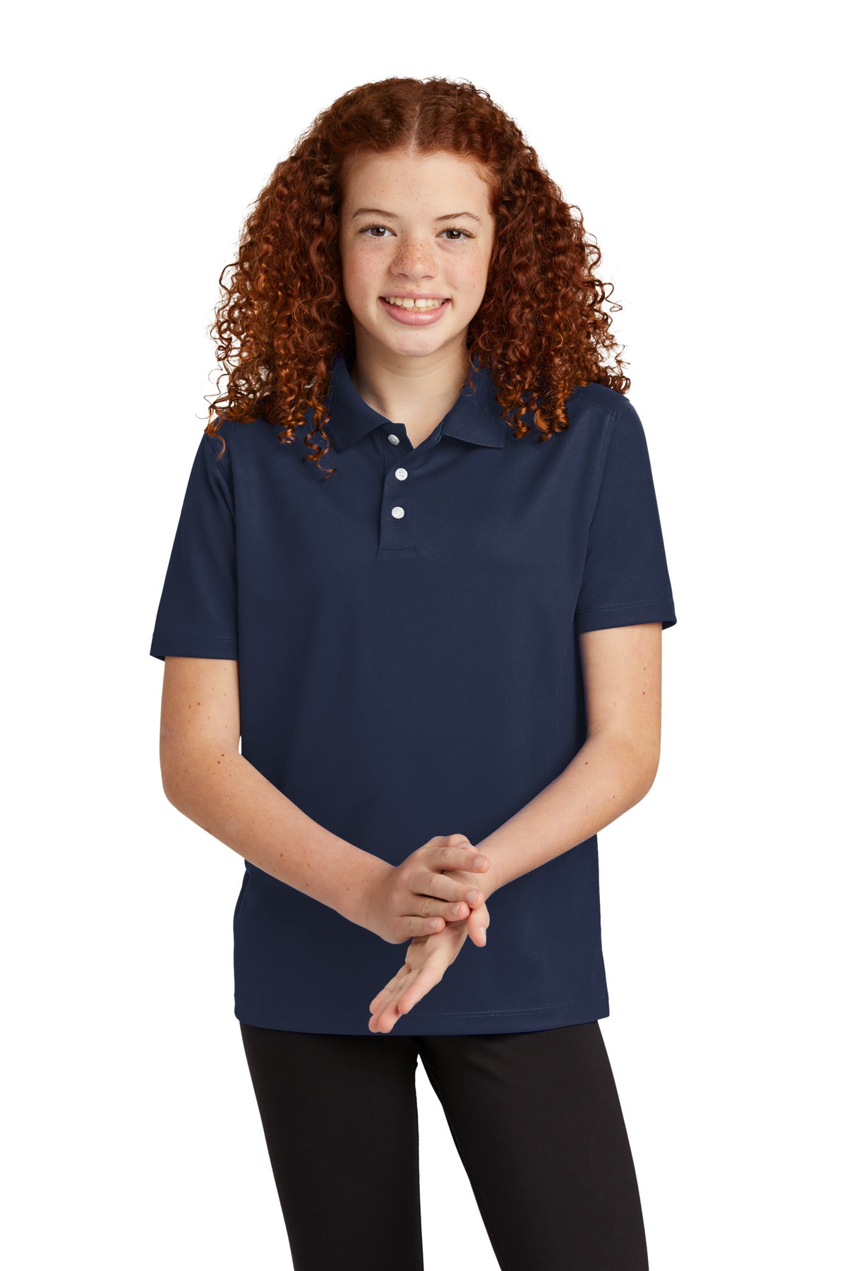 Custom Embroidered - Sport-Tek® Youth UV Micropique Polo YST740