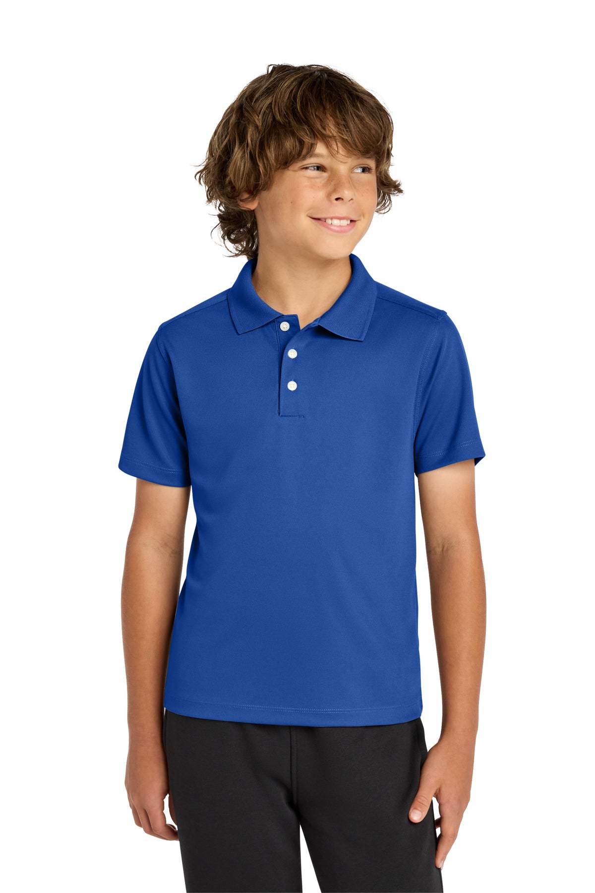 Custom Embroidery or DTF Print - Sport-Tek ®  Youth UV Micropique Polo YST740
