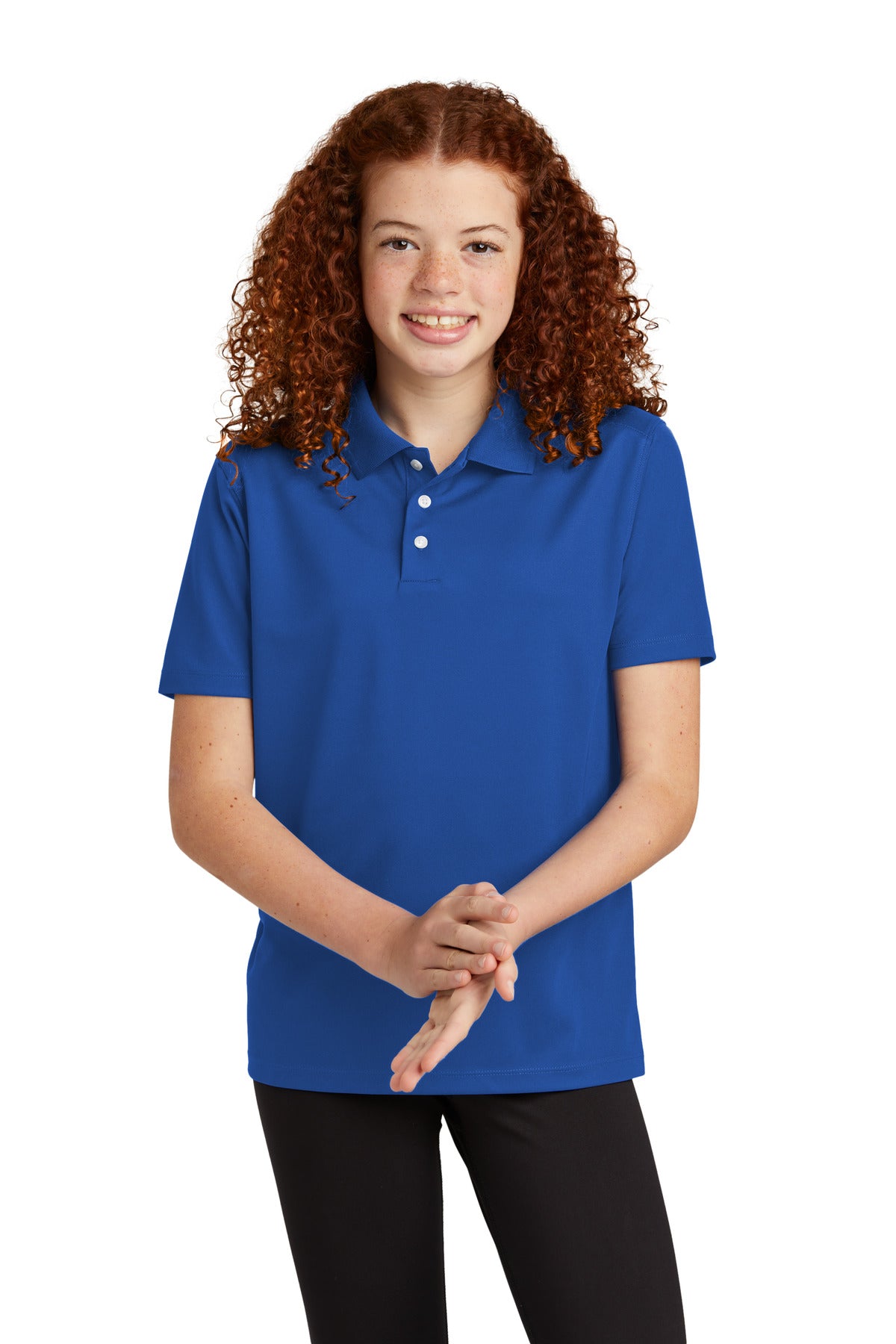 Custom Embroidery or DTF Print - Sport-Tek ®  Youth UV Micropique Polo YST740