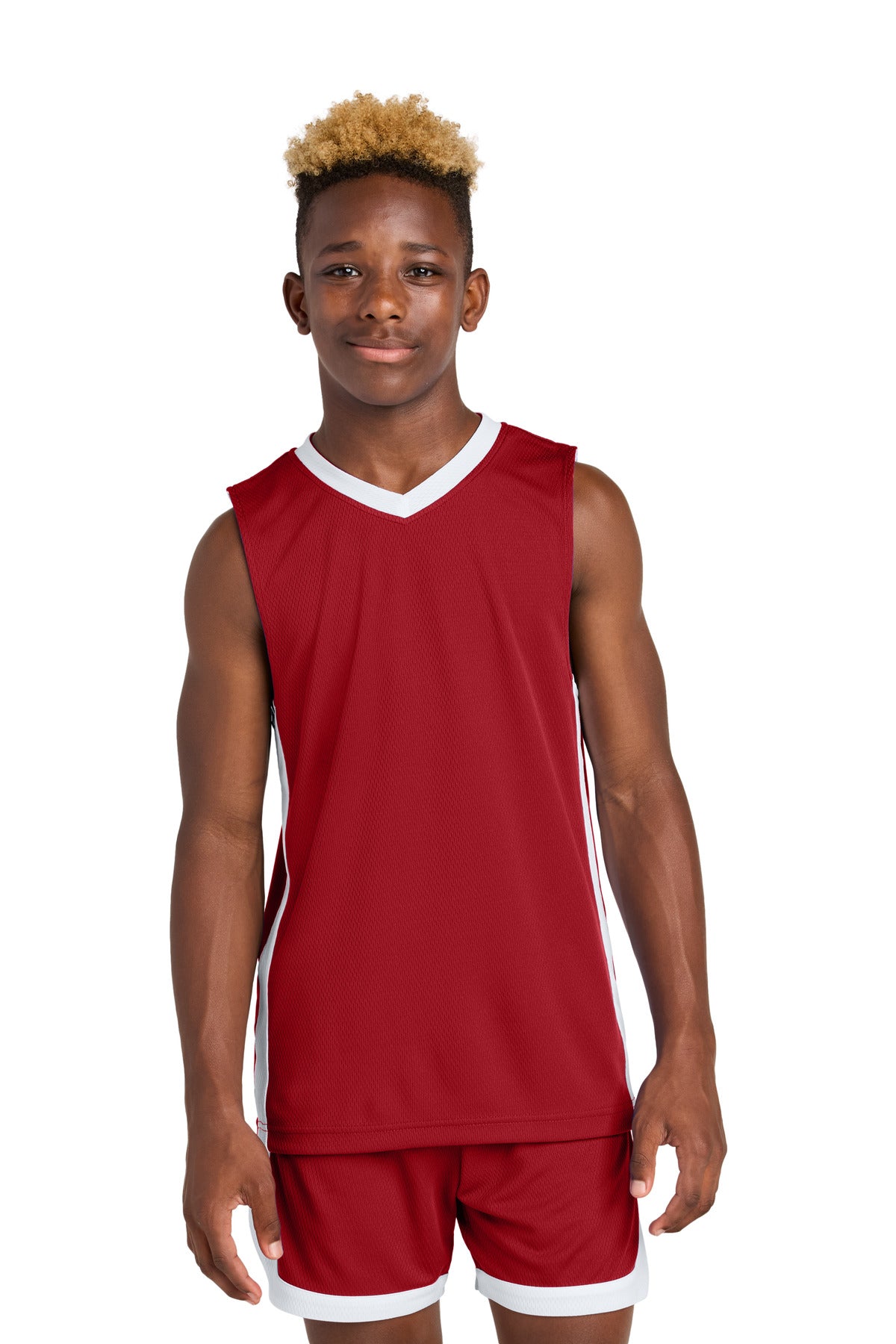 Custom Embroidery or DTF Print - Sport-Tek ®  Youth Rival Basketball Rev Jersey YST900