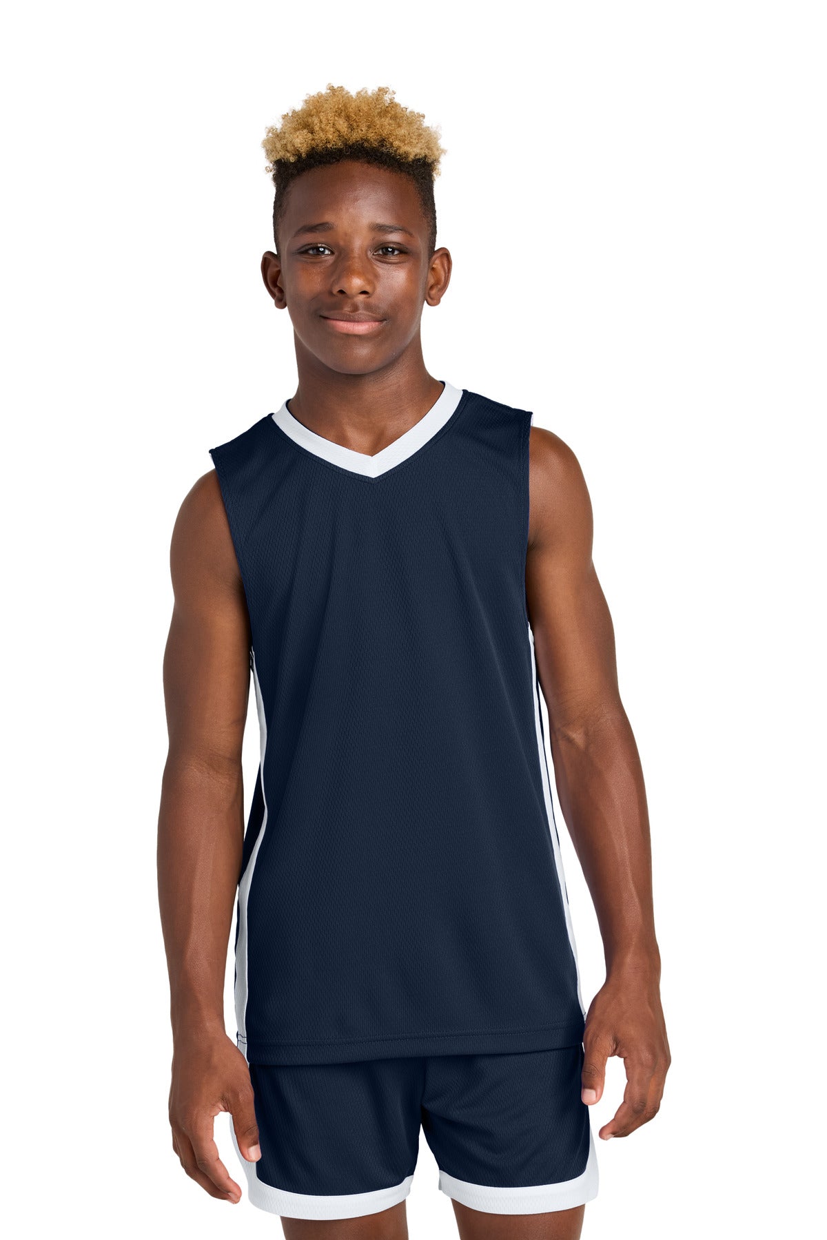 Custom Embroidery or DTF Print - Sport-Tek ®  Youth Rival Basketball Rev Jersey YST900
