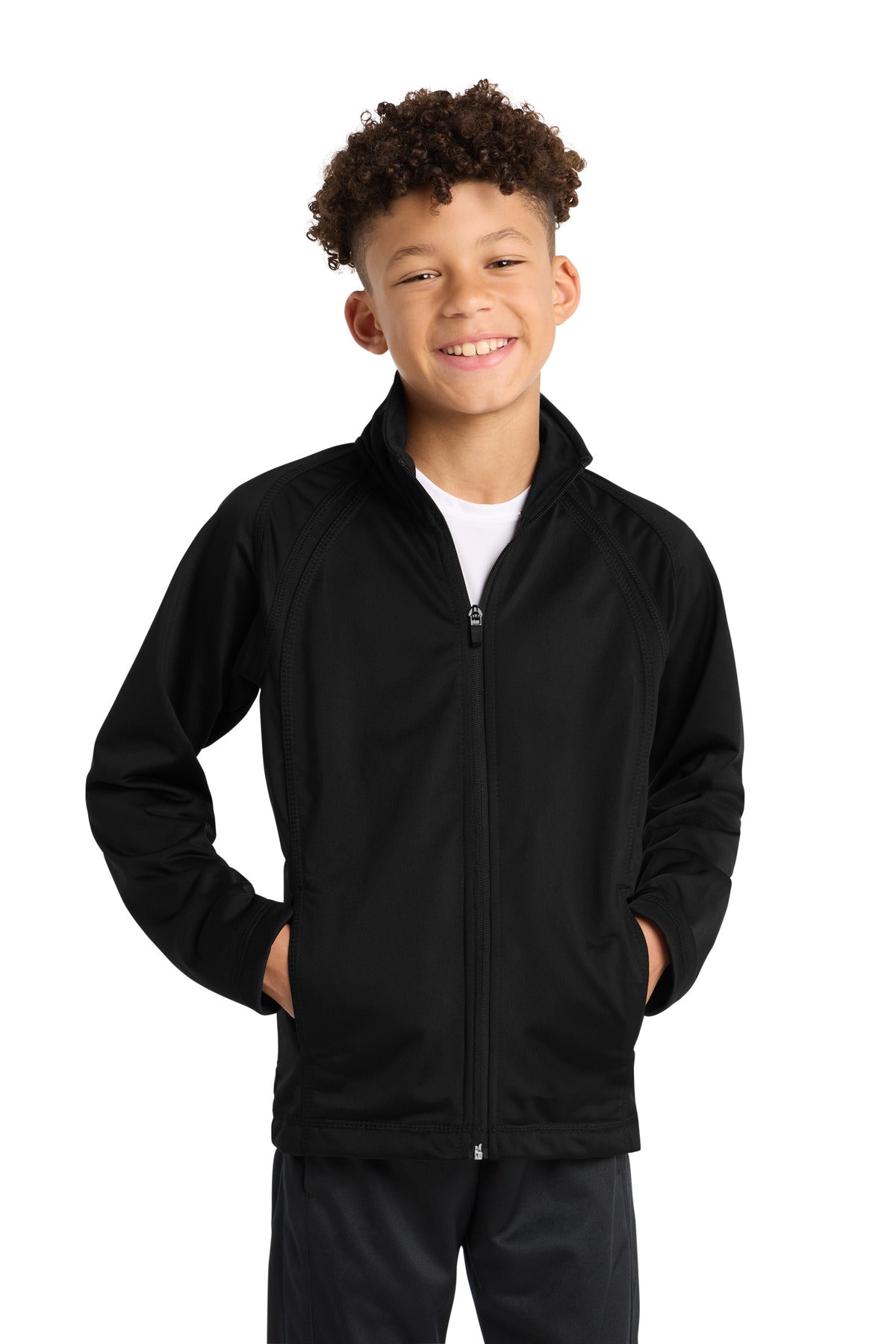 Custom Embroidery or DTF Print - Sport-Tek ®  Youth Tricot Track Jacket. YST90