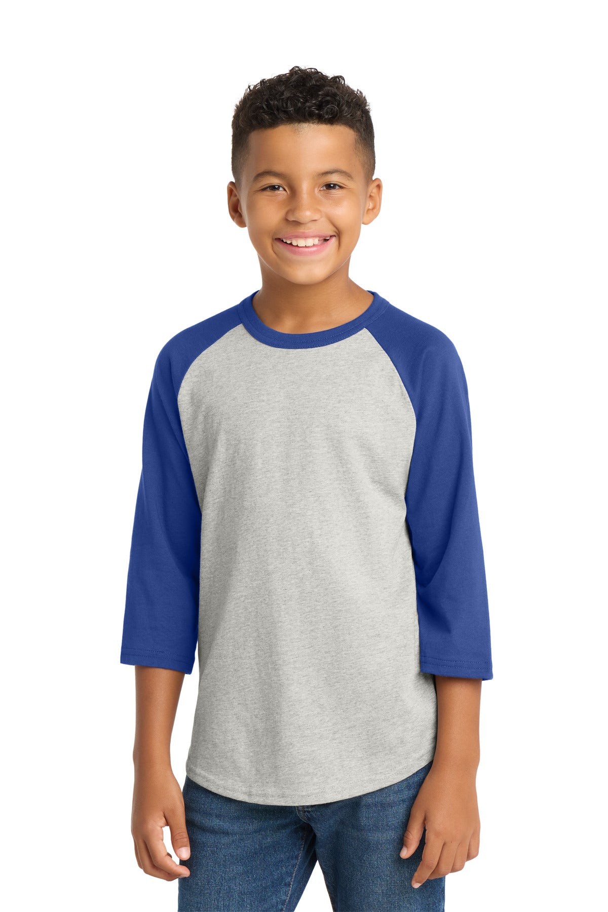 Custom Embroidery or DTF Print - Sport-Tek ®  Youth Colorblock Raglan Jersey.  YT200