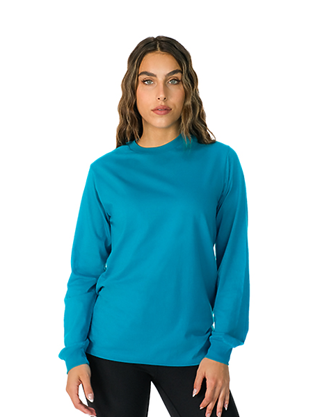 Custom Embroidery - Zuni - Premium Long Sleeve Crew Neck Tee - ZS1005