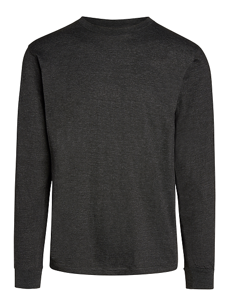 Custom Embroidery - Zuni - Premium Heather Long Sleeve Crew Neck Tee - ZS1006