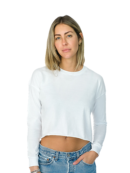 Custom Embroidery - Zuni - Women’s Long Sleeve Crop Tee - ZS2103