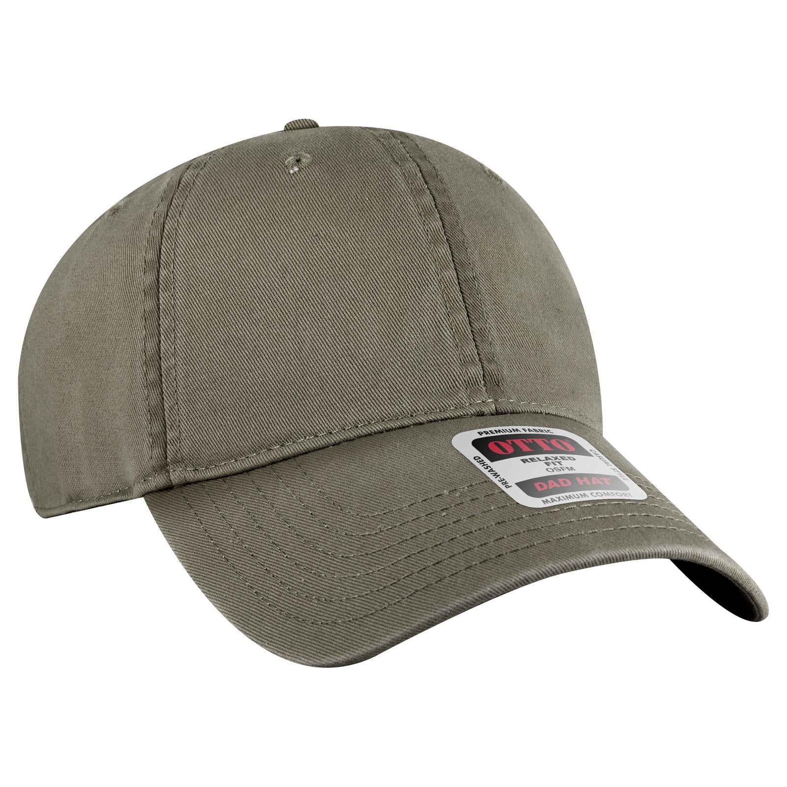 Custom Embroidered - OTTO CAP 6 Panel Low Profile Dad Hat