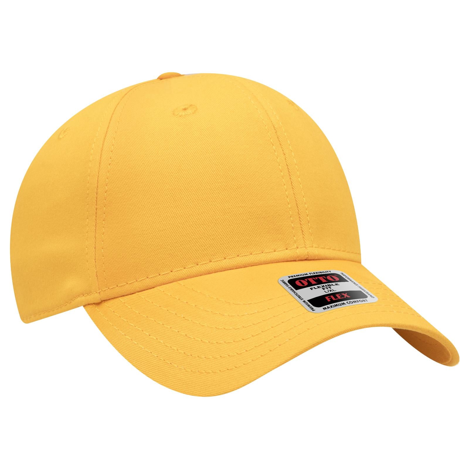 Custom Embroidered or DTF Printed - OTTO CAP® OTTO FLEX® Fitted 6 Panel Low Profile Baseball Cap