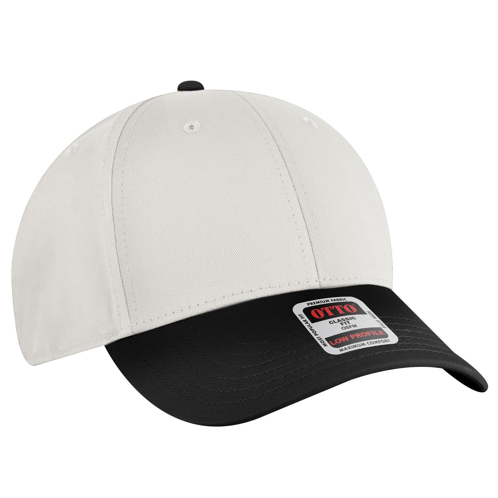 Custom Embroidered or DTF Printed - OTTO CAP® 6 Panel Low Profile Baseball Cap