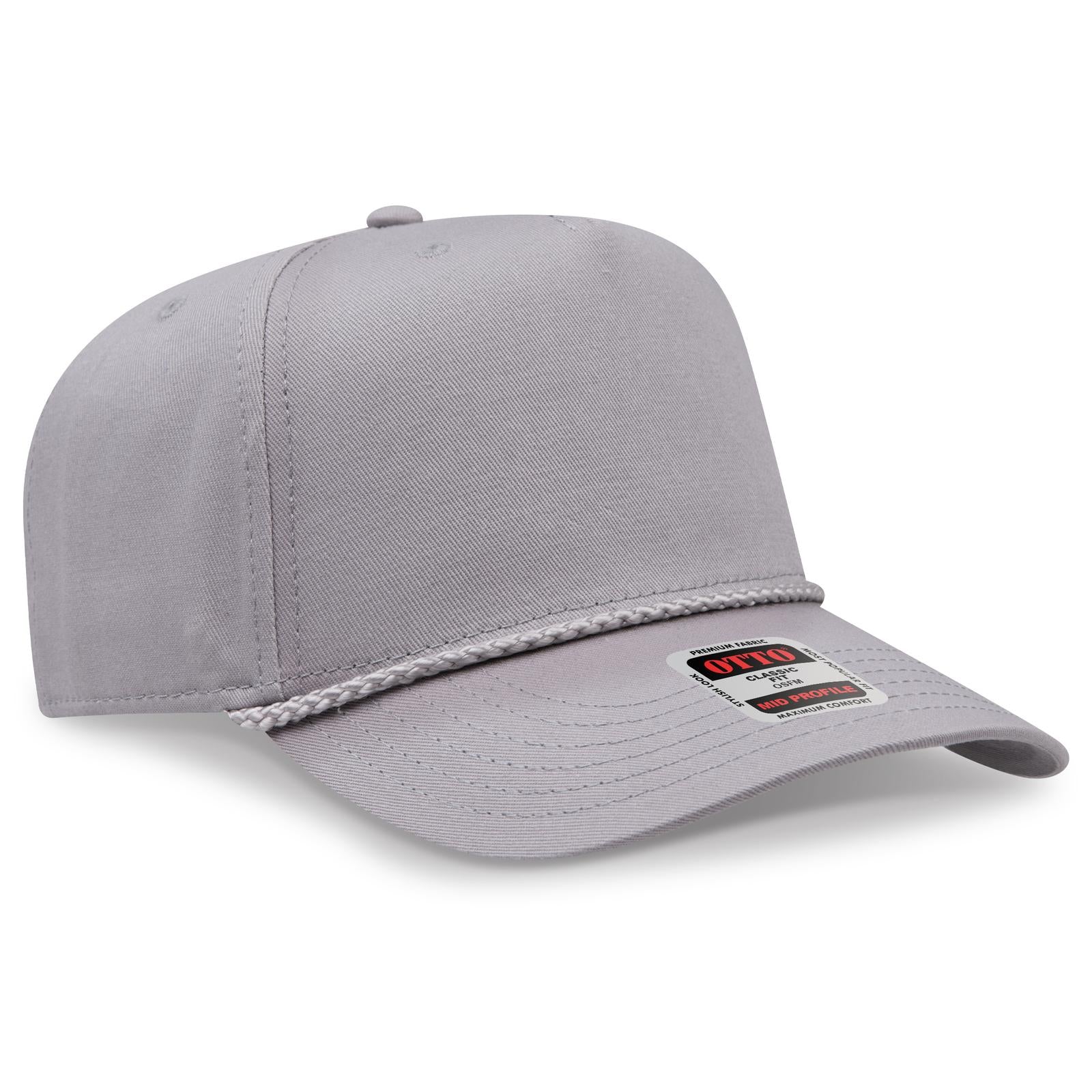 Custom Embroidered or DTF Printed - OTTO CAP® 5 Panel Mid Profile Baseball Cap