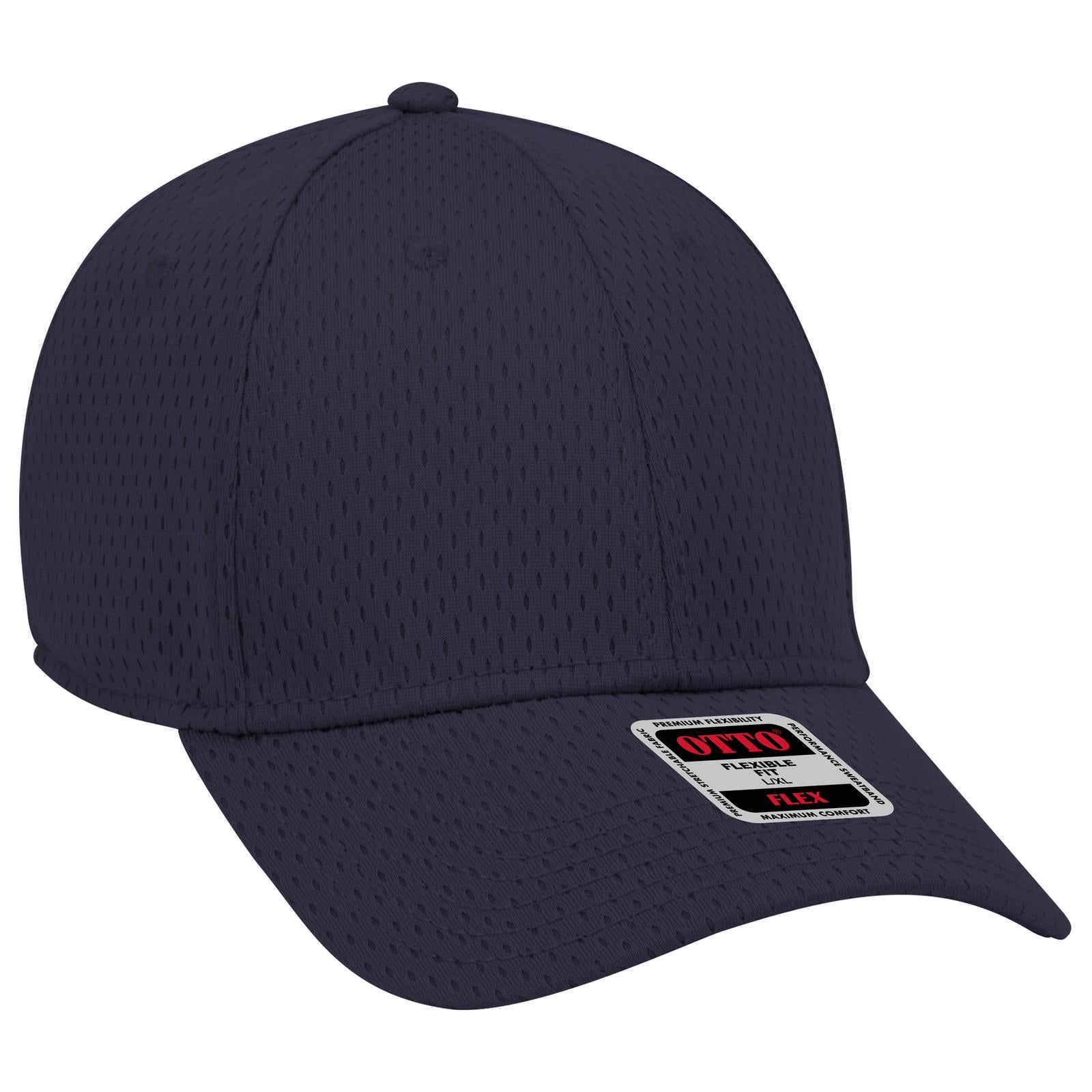 Custom Embroidered or DTF Printed - OTTO CAP® OTTO FLEX® Fitted 6 Panel Low Profile Baseball Cap