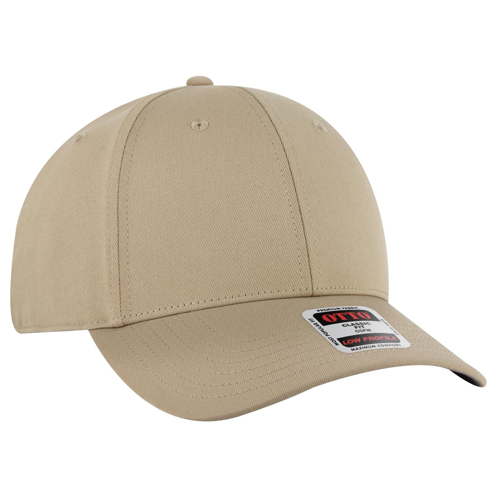 Custom Embroidered or DTF Printed - OTTO CAP® 6 Panel Low Profile Baseball Cap