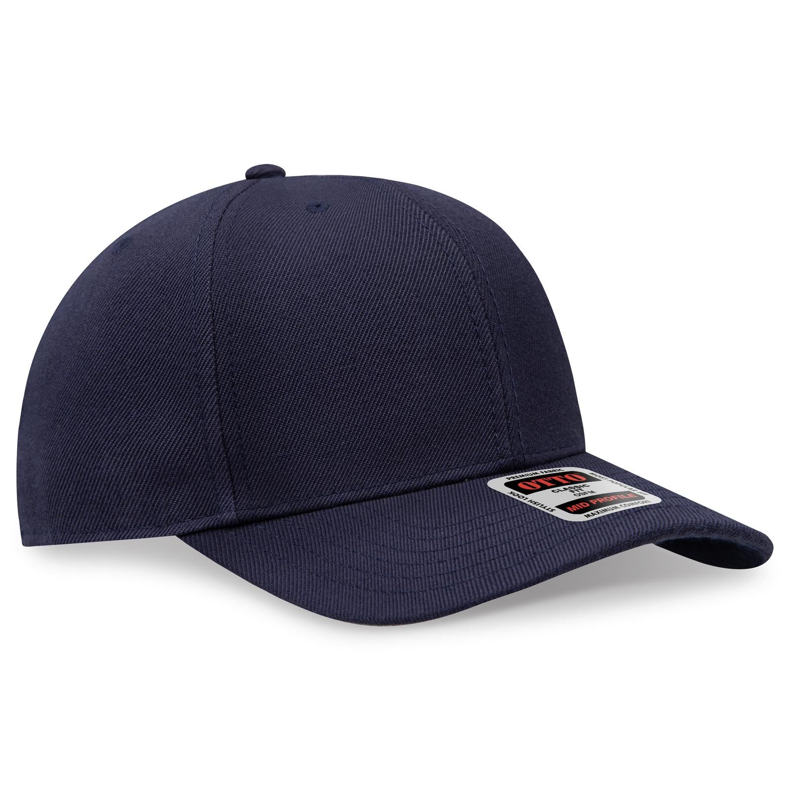 Custom Embroidered or DTF Printed - OTTO CAP® 6 Panel Mid Profile Baseball Cap