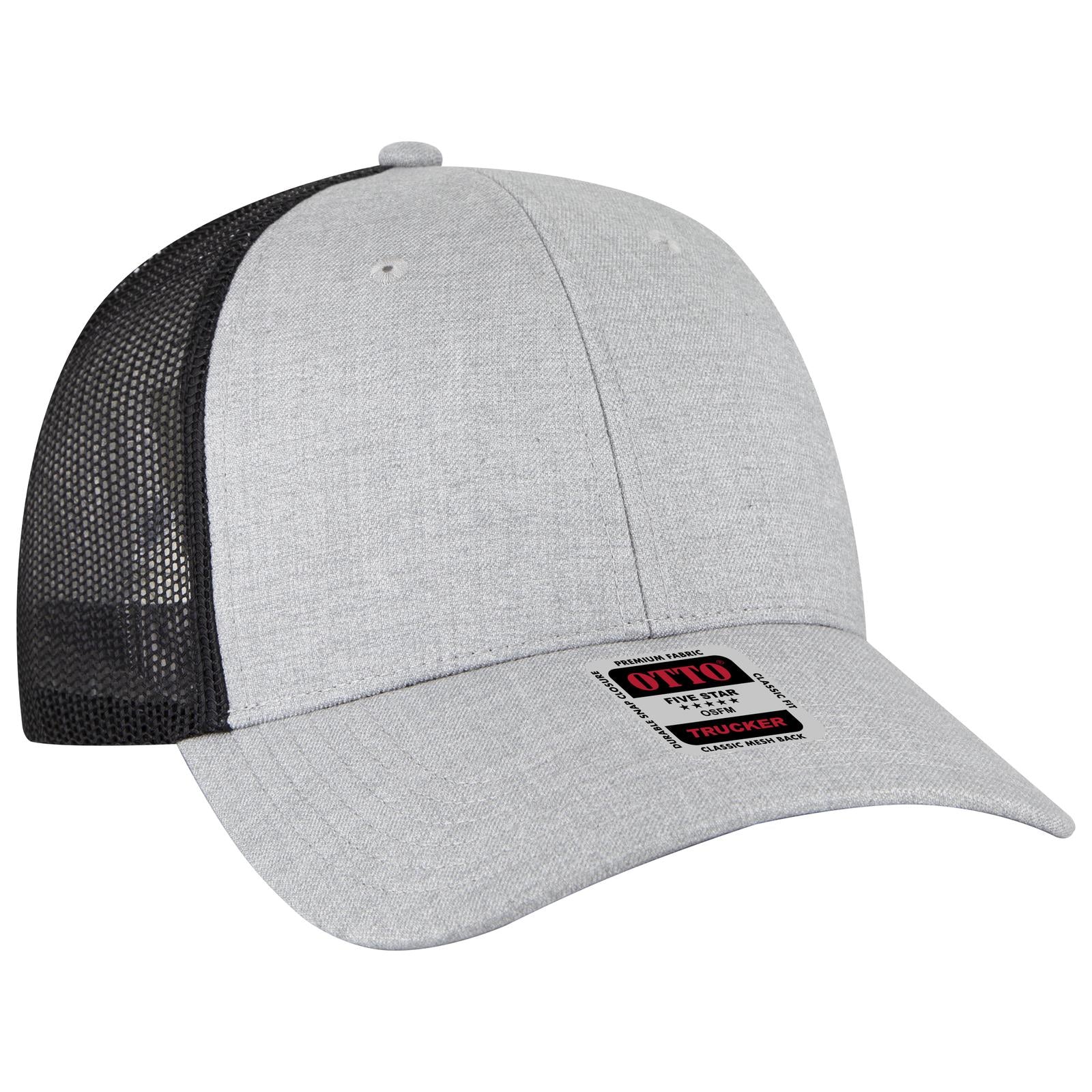 Custom Embroidered or DTF Printed - OTTO CAP® 6 Panel Low Profile Mesh Back Trucker Hat