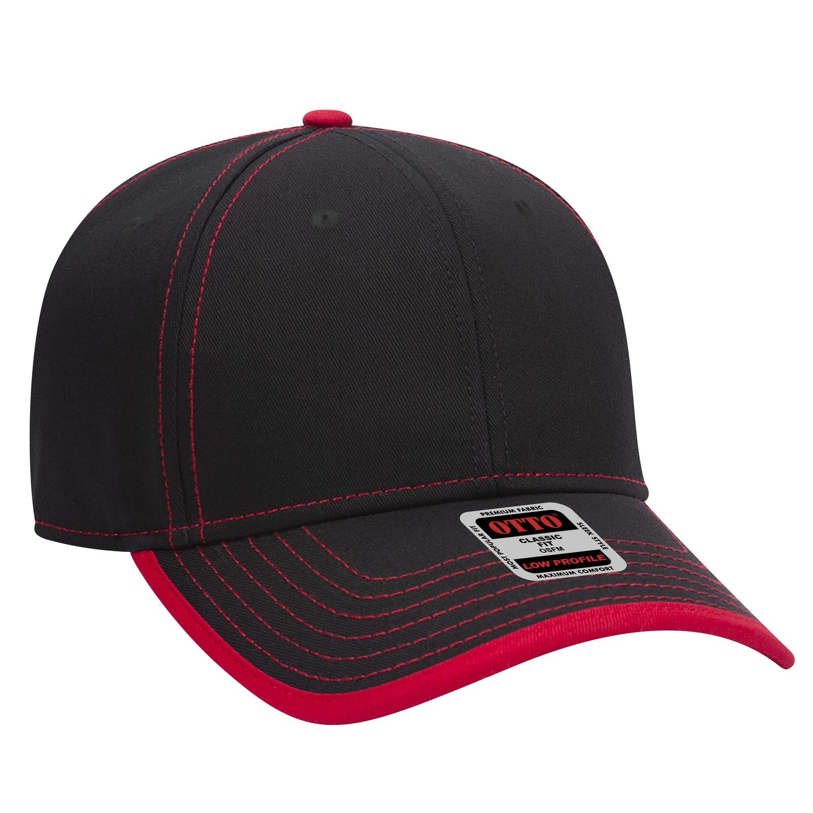 Custom Embroidered or DTF Printed - OTTO CAP® 6 Panel Low Profile Baseball Cap