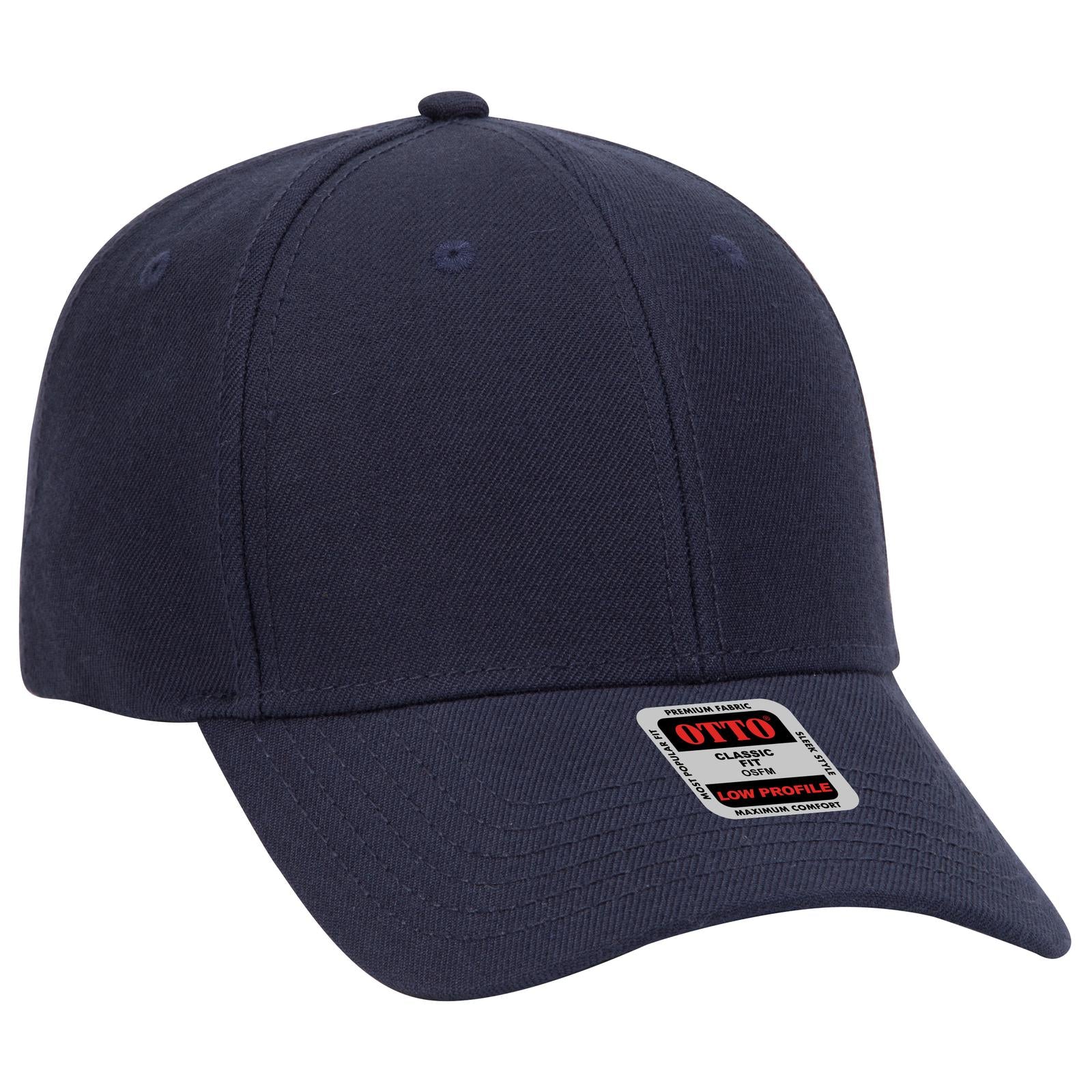 Custom Embroidered or DTF Printed - OTTO CAP® 6 Panel Low Profile Baseball Cap
