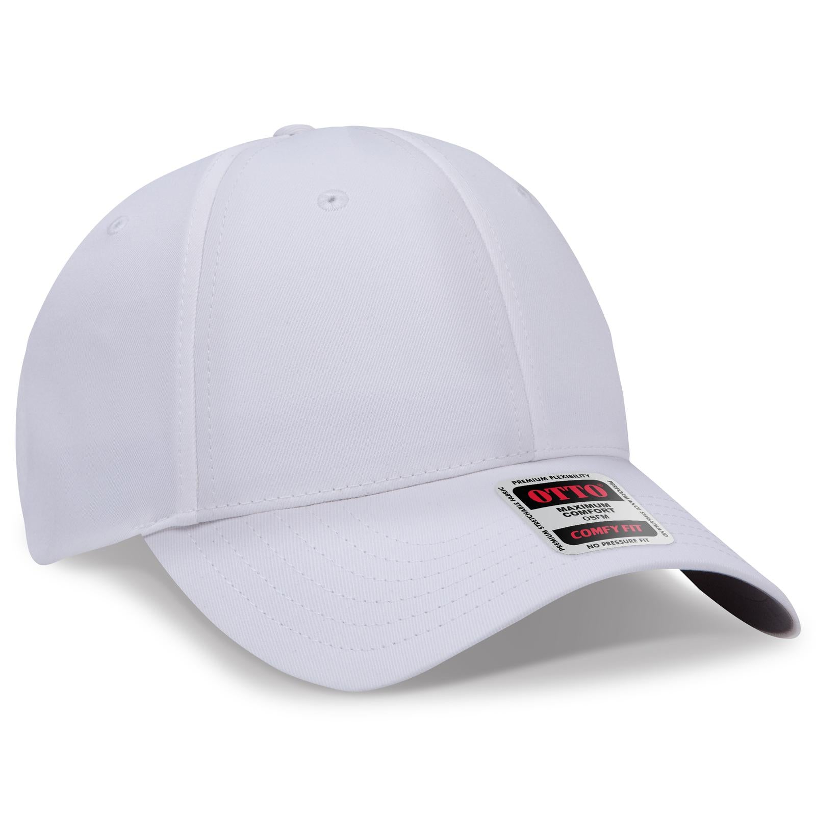 Custom Embroidered or DTF Printed - OTTO CAP® OTTO COMFY FIT® 6 Panel Low Profile Baseball Cap