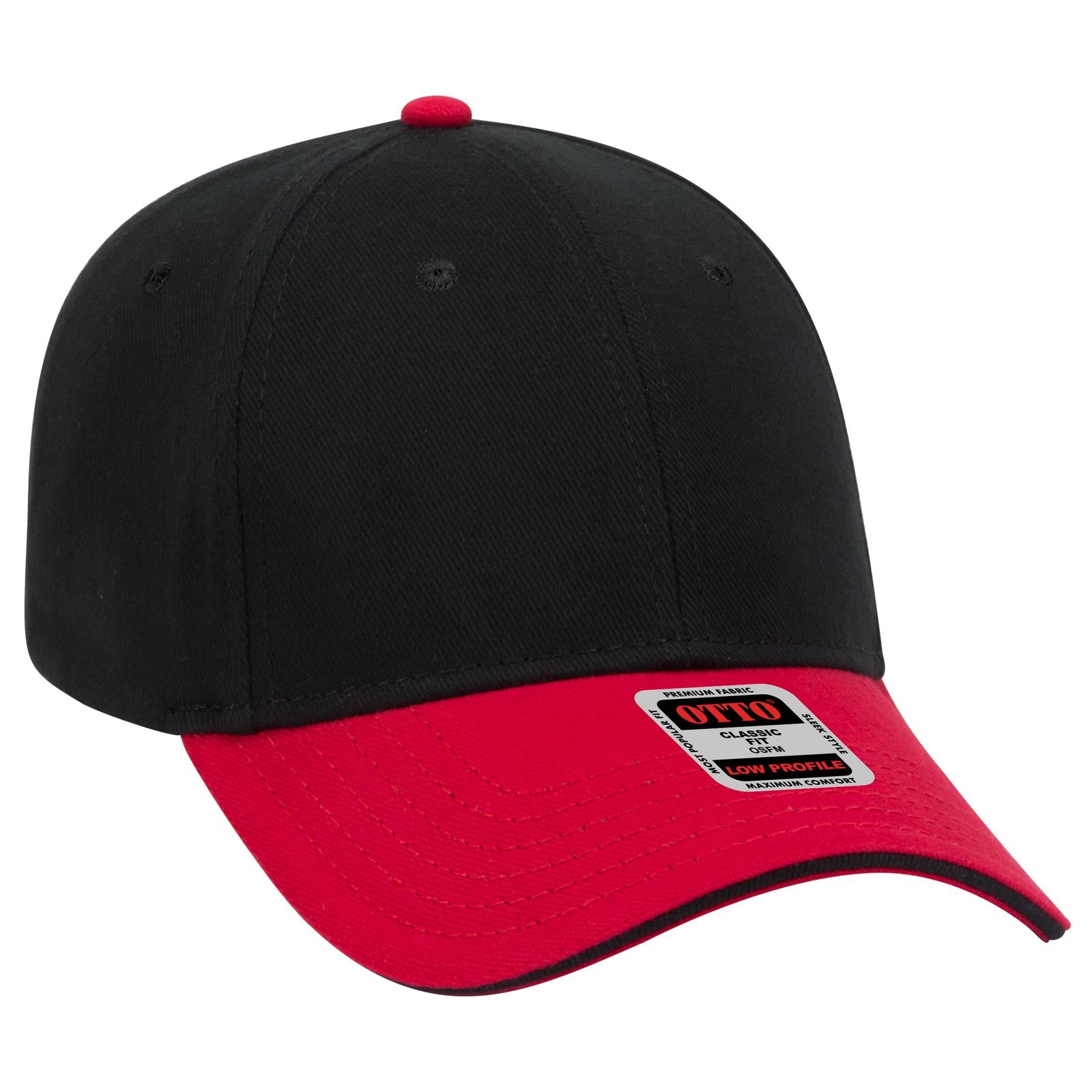 Custom Embroidered or DTF Printed - OTTO CAP® 6 Panel Low Profile Baseball Cap