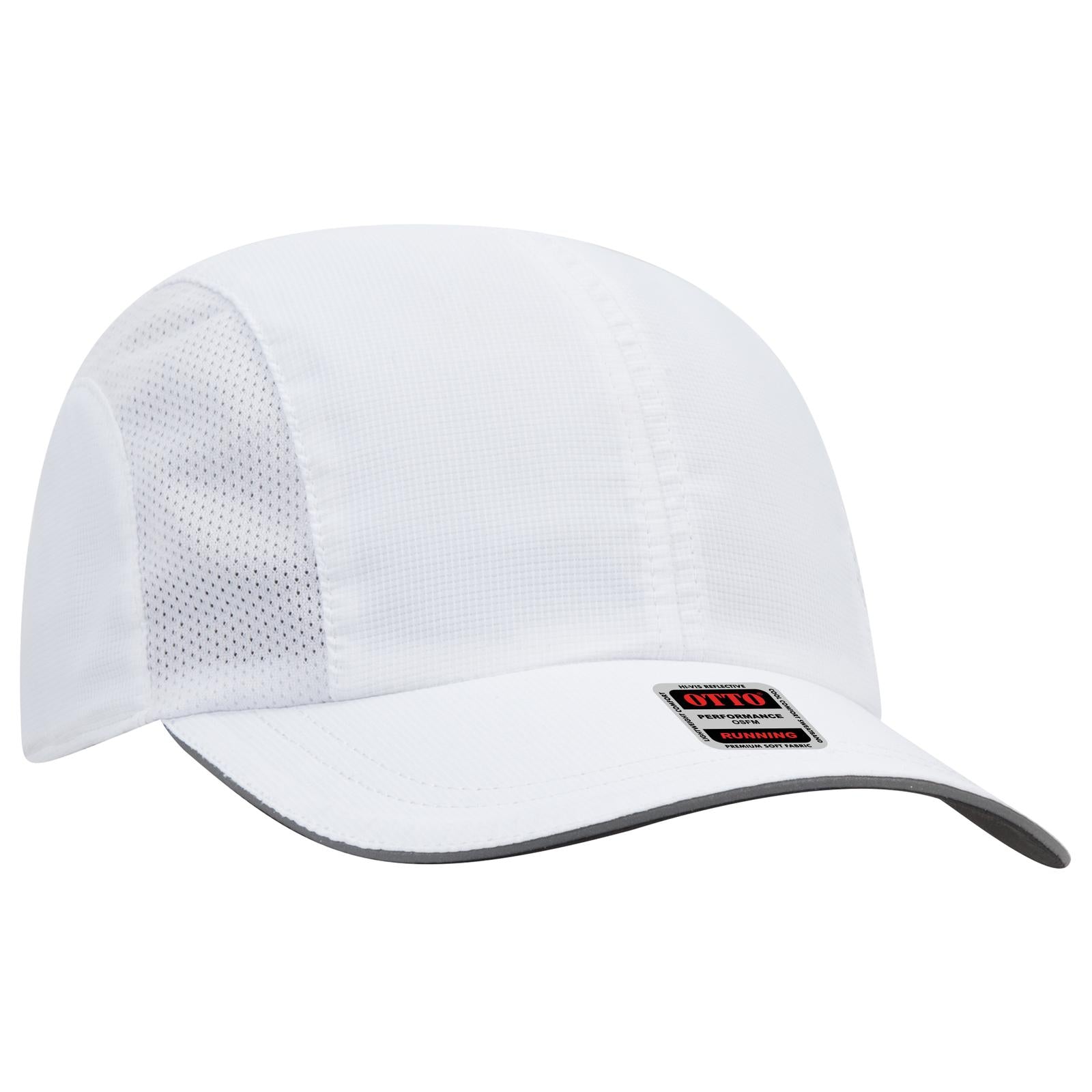 Custom Embroidered or DTF Printed - OTTO CAP® Reflective 6 Panel Running Cap