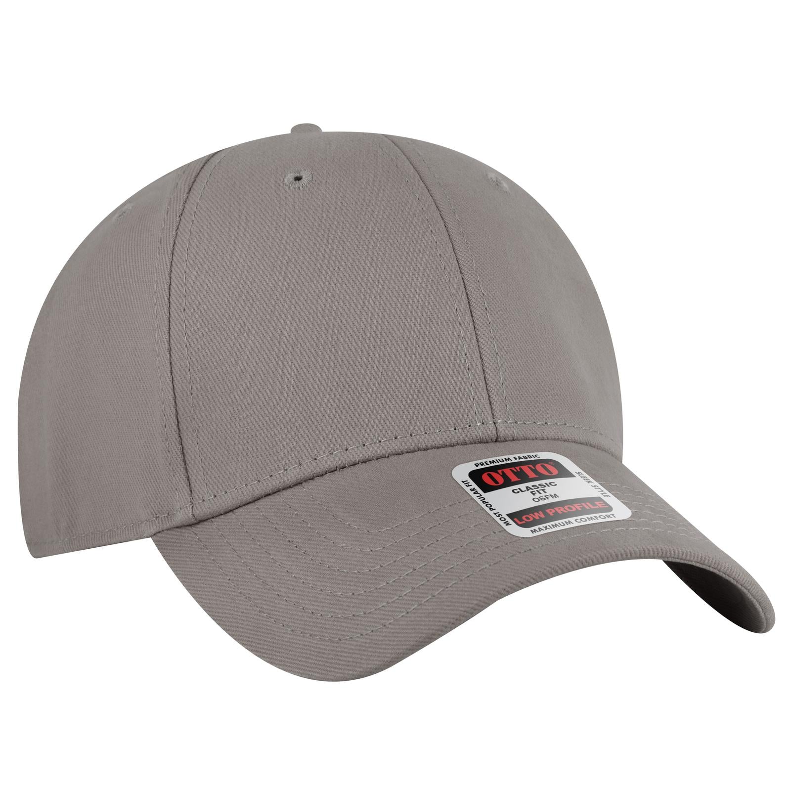 Custom Embroidered or DTF Printed - OTTO CAP® 6 Panel Low Profile Baseball Cap