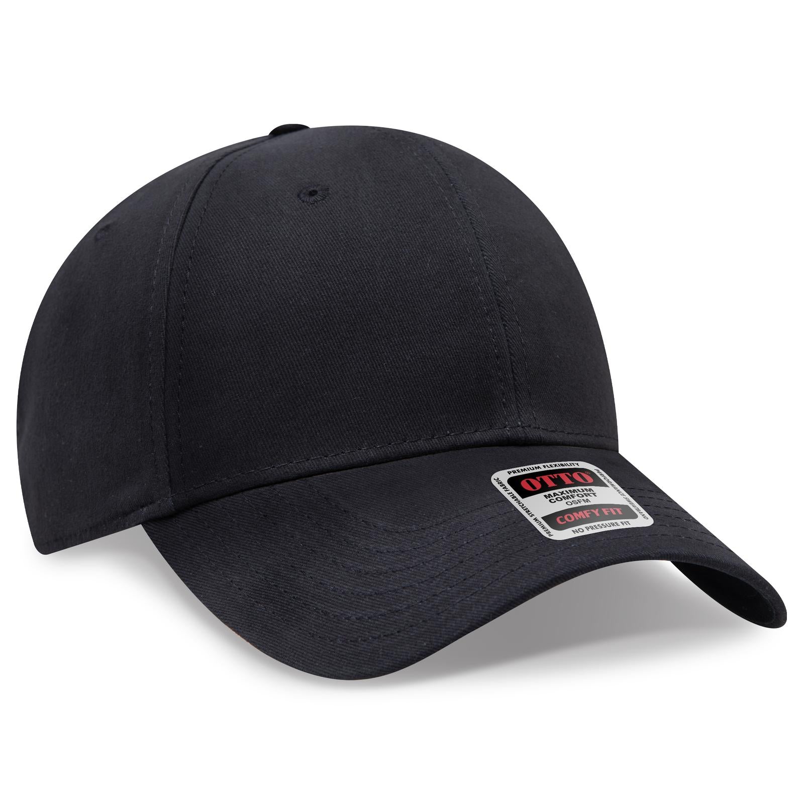 Custom Embroidered or DTF Printed - OTTO CAP® OTTO COMFY FIT® 6 Panel Low Profile Baseball Cap