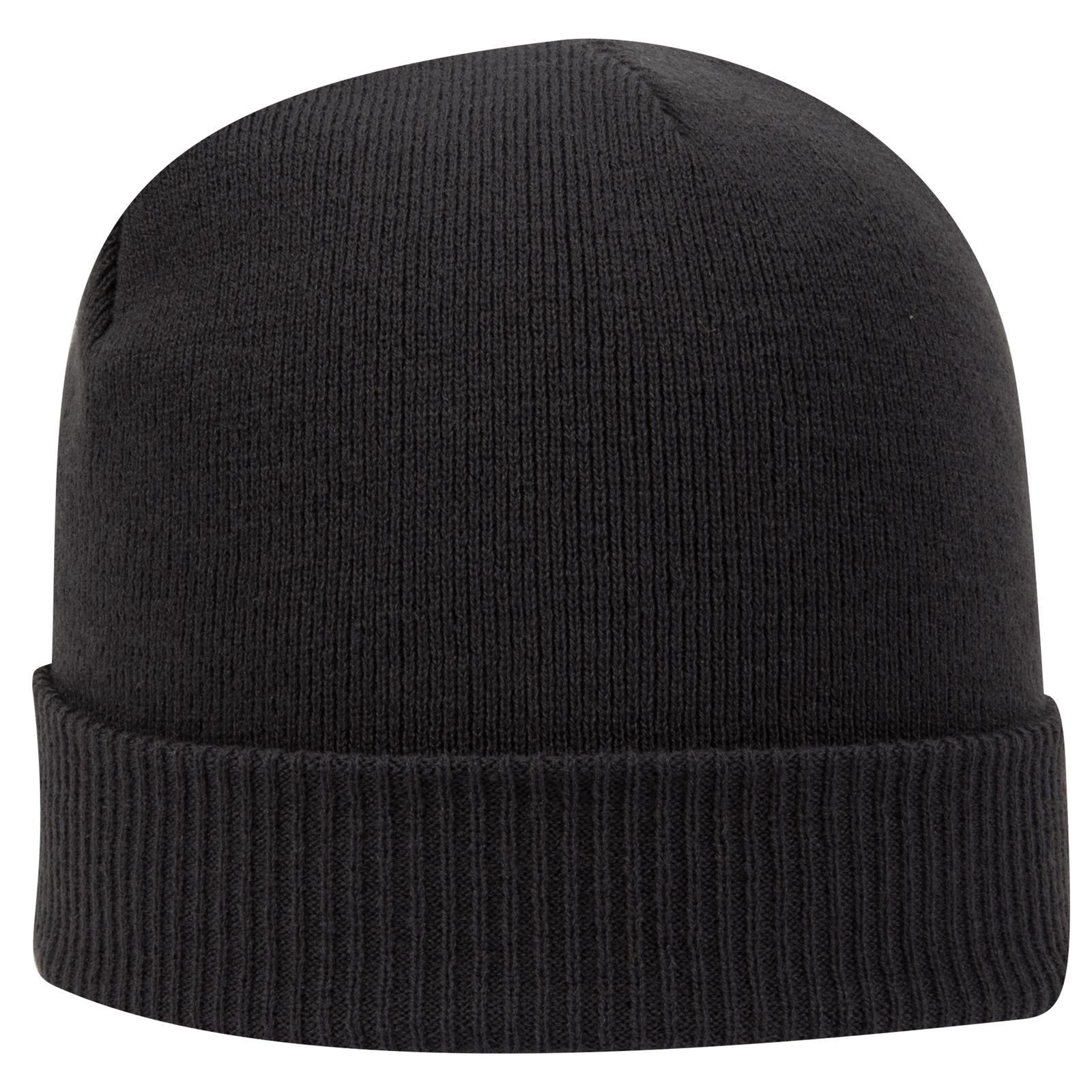 Custom Embroidered or DTF Printed - OTTO CAP® 12" Classic Knit Beanie w/ Rib Knit Cuff