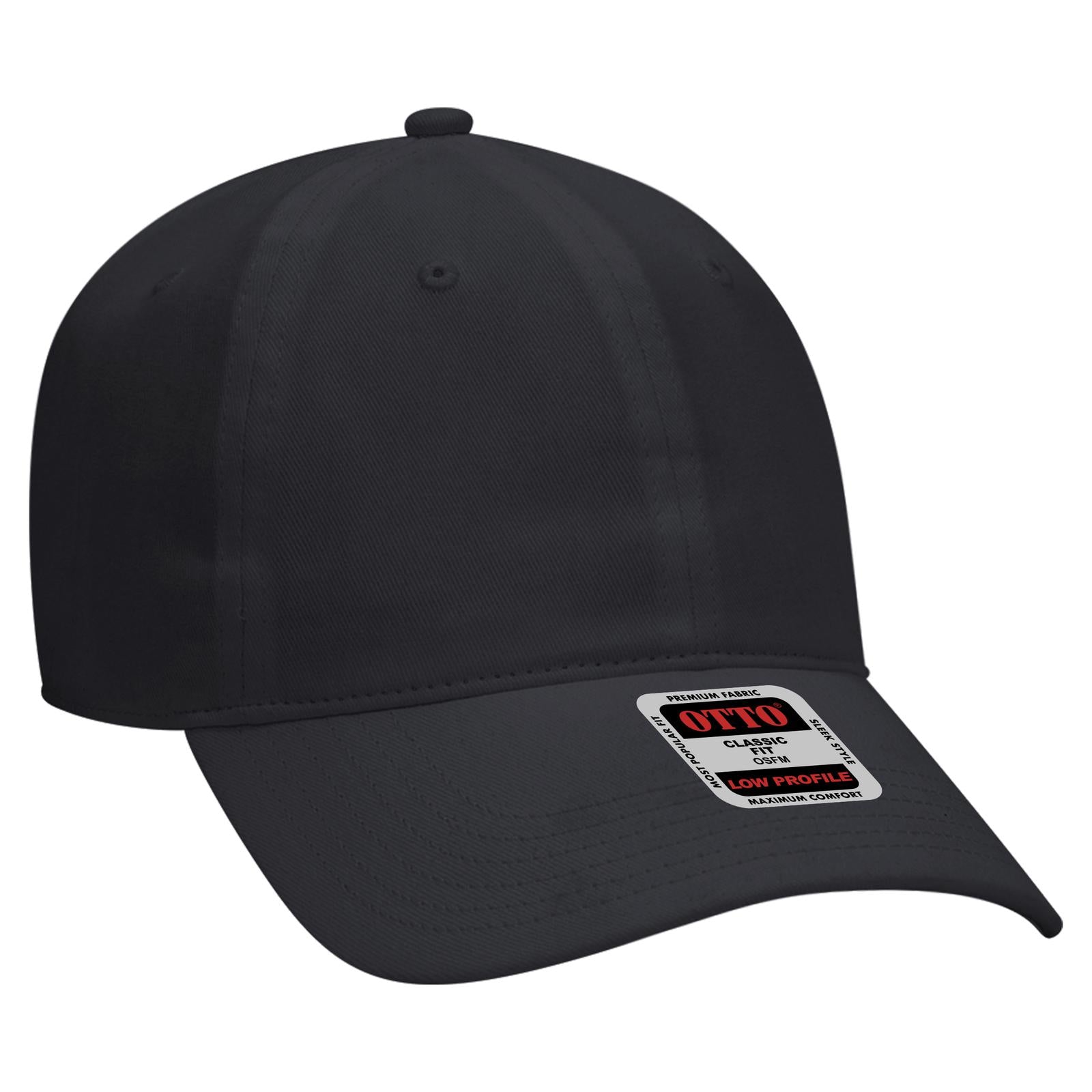 Custom Embroidered or DTF Printed - OTTO CAP® 6 Panel Low Profile Baseball Cap