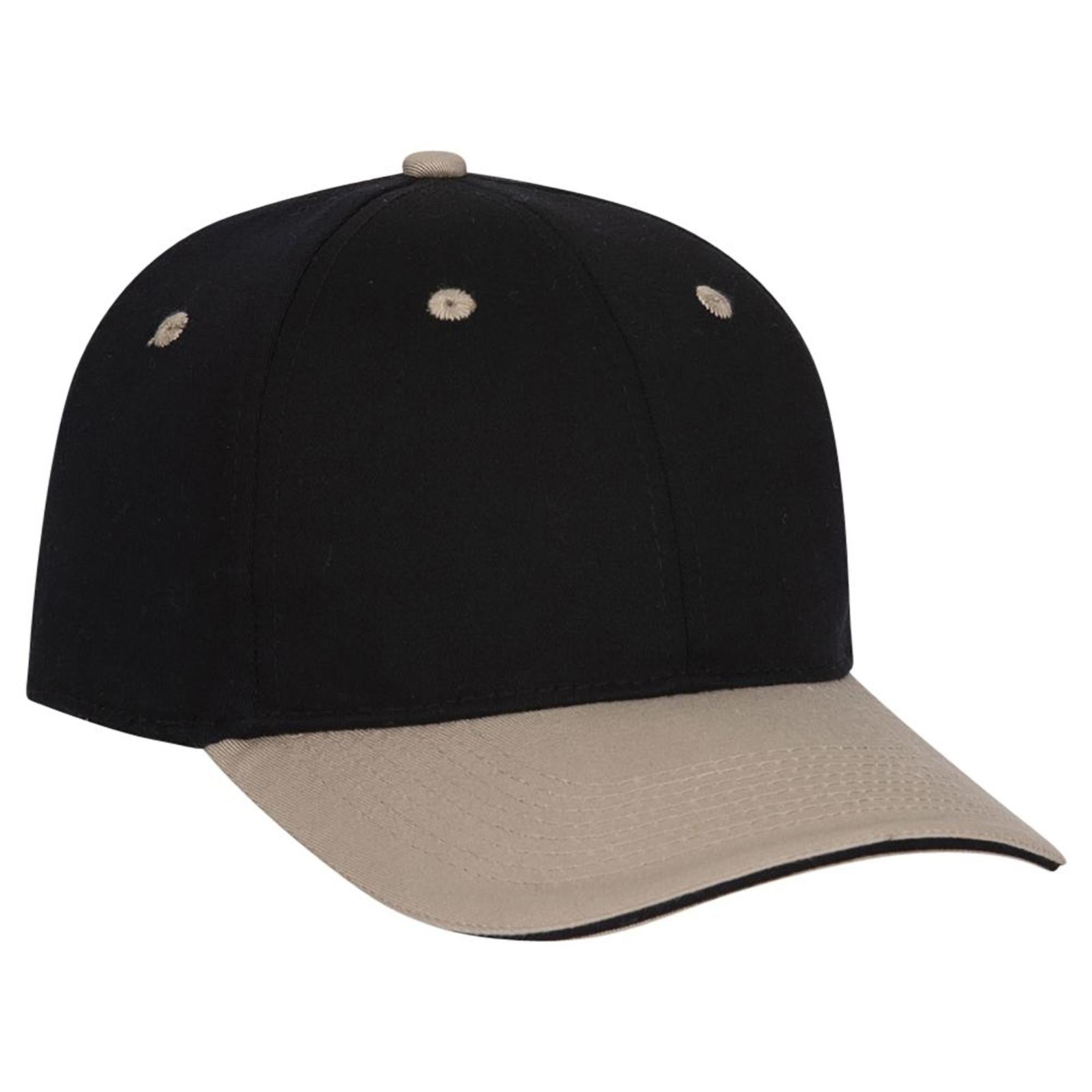 Custom Embroidered or DTF Printed - OTTO CAP® OTTO FLEX® Fitted 6 Panel Low Profile Baseball Cap