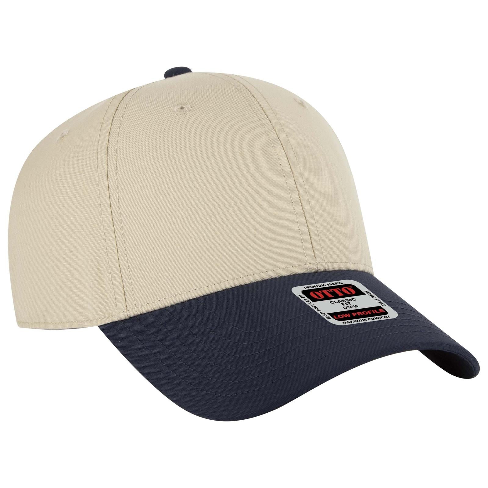 Custom Embroidered or DTF Printed - OTTO CAP® 6 Panel Low Profile Baseball Cap