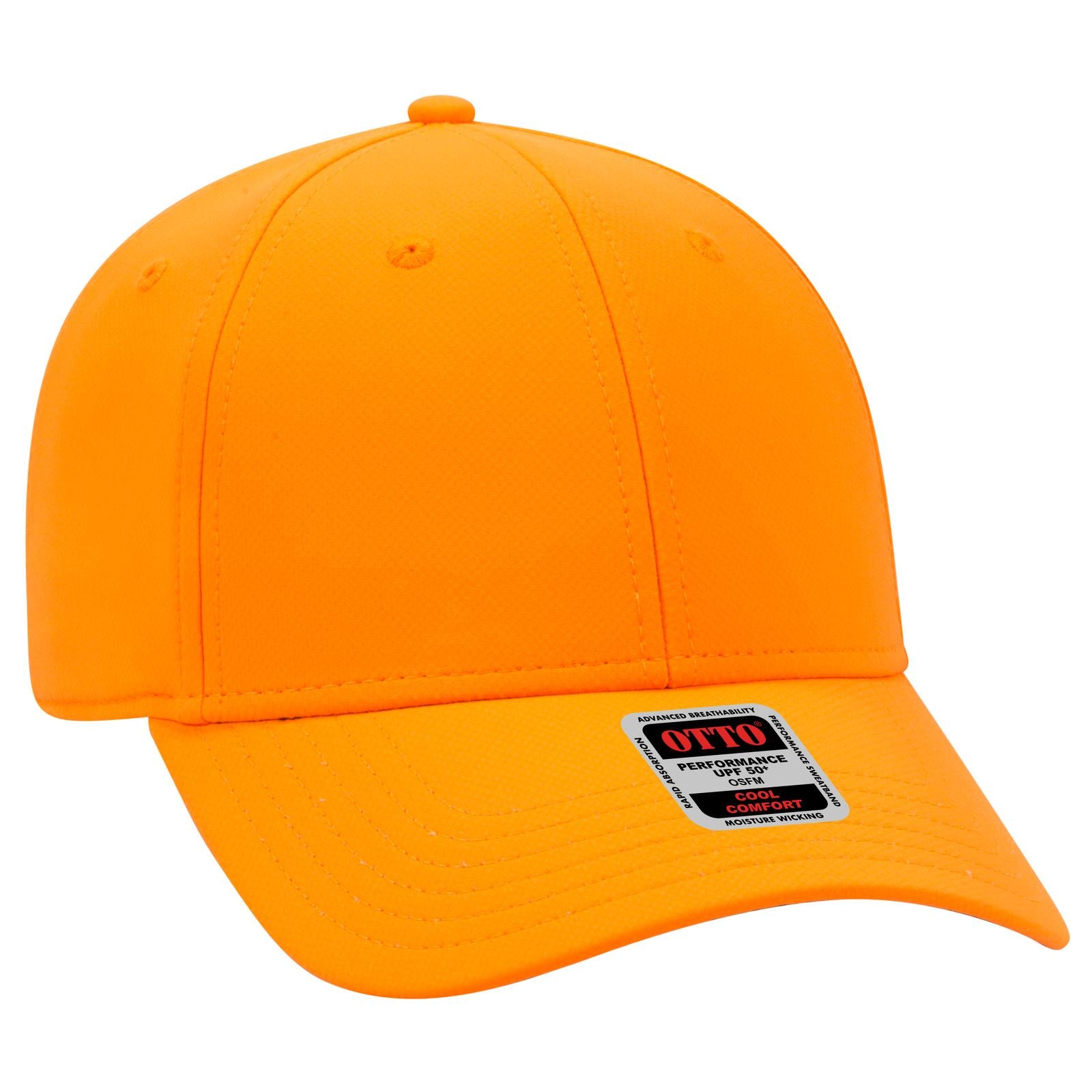 Custom Embroidered or DTF Printed - OTTO CAP® UPF 50+ 6 Panel Low Profile Baseball Cap