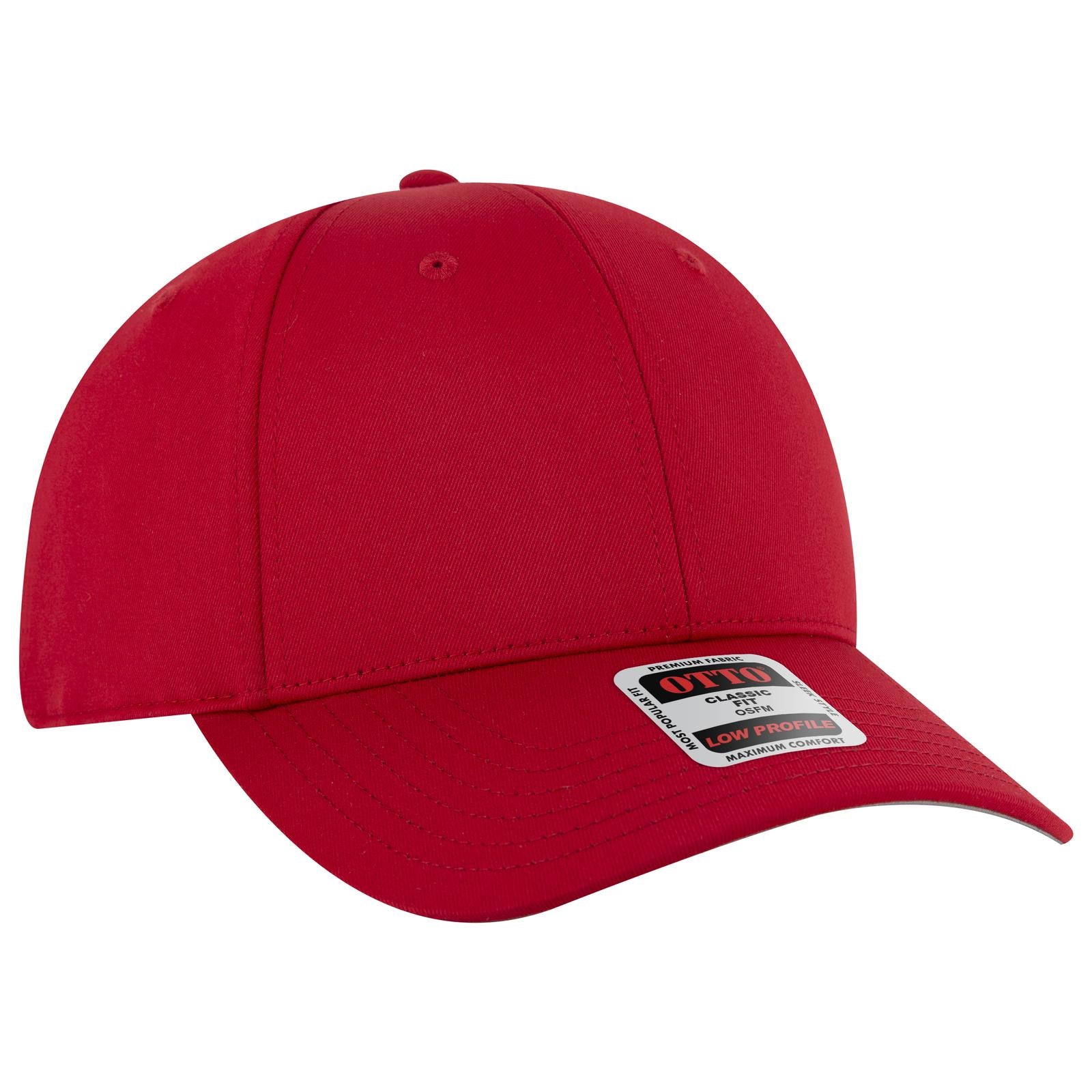 Custom Embroidered or DTF Printed - OTTO CAP® 6 Panel Low Profile Baseball Cap