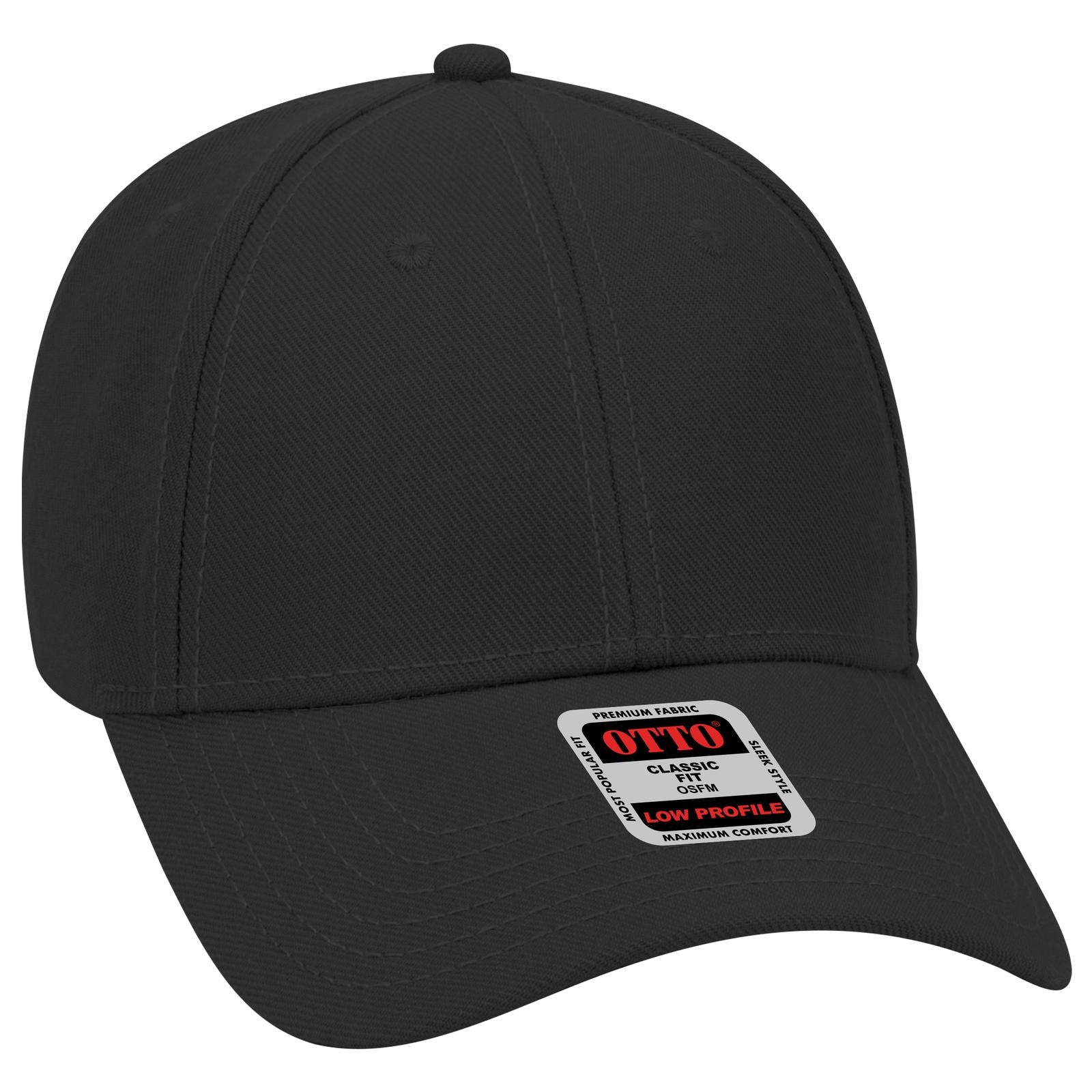 Custom Embroidered or DTF Printed - OTTO CAP® 6 Panel Low Profile Baseball Cap