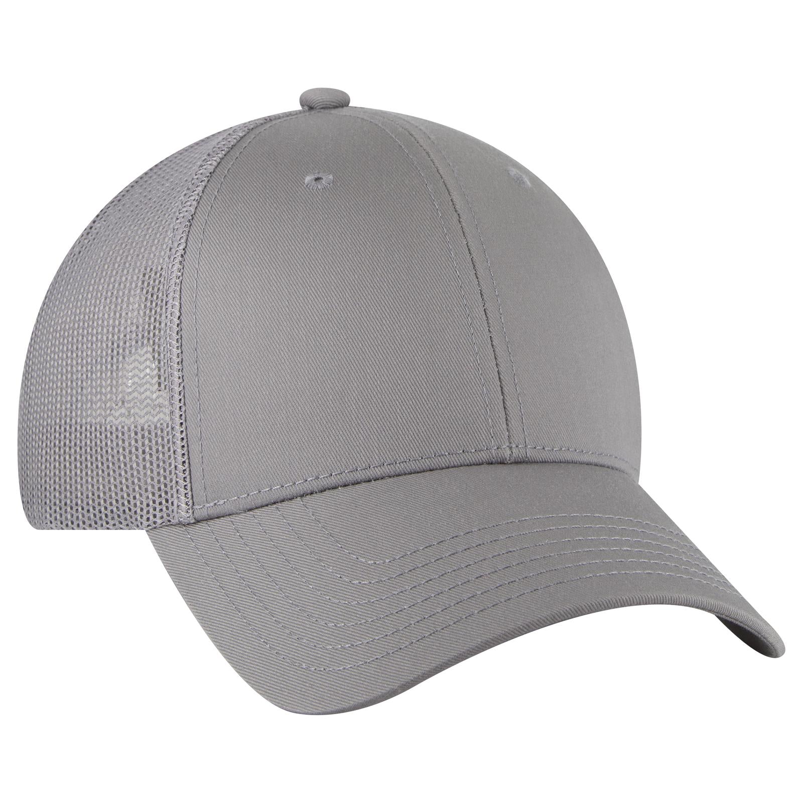 Custom Embroidered - OTTO CAP 6 Panel Low Profile Mesh Back Trucker Hat