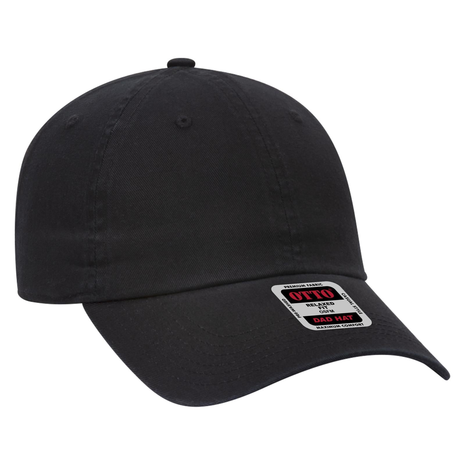 Custom Embroidered or DTF Printed - OTTO CAP® 6 Panel Low Profile Dad Hat