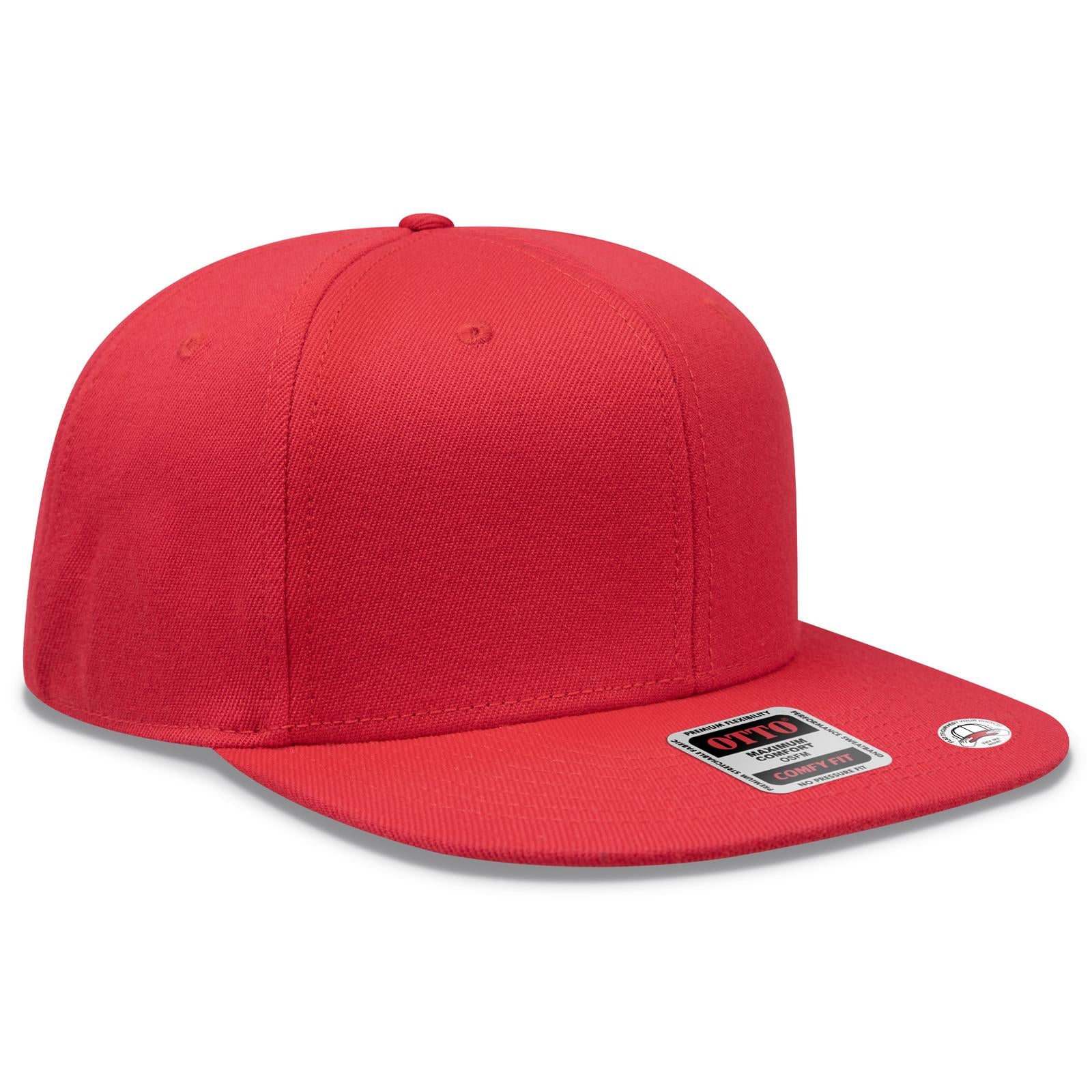Custom Embroidered or DTF Printed - OTTO CAP® OTTO COMFY FIT® 6 Panel Pro Style Snapback Hat