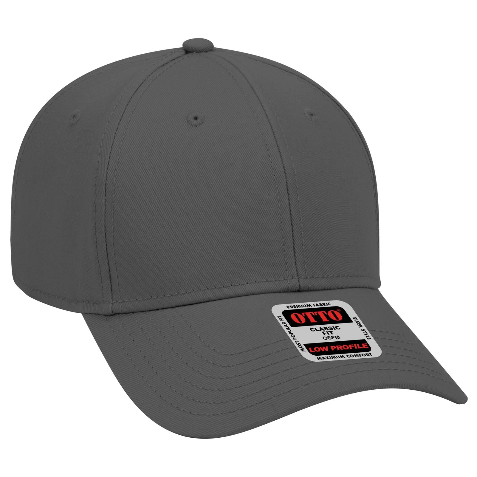 Custom Embroidered or DTF Printed - OTTO CAP® 6 Panel Low Profile Baseball Cap