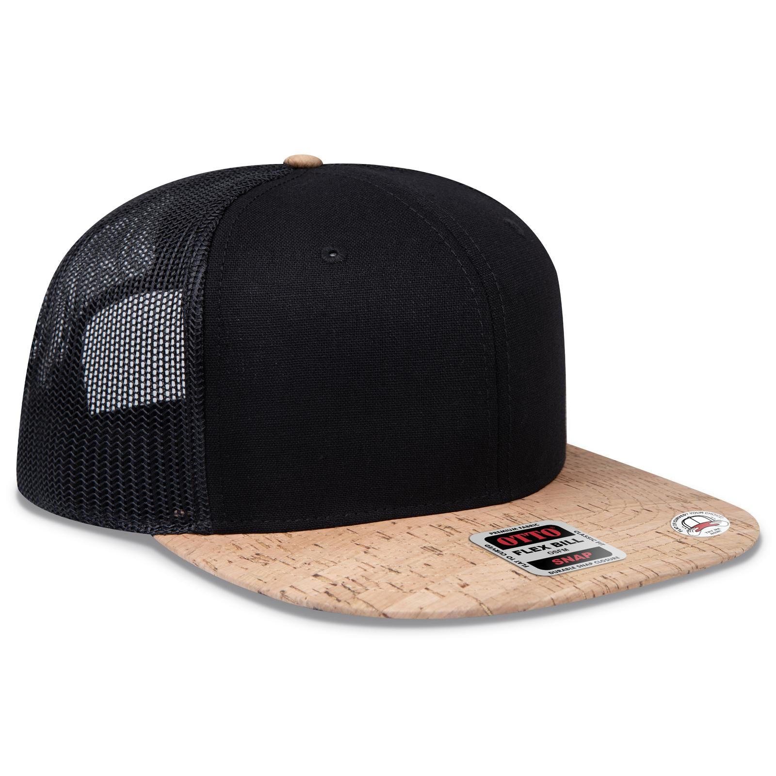 Custom Embroidered or DTF Printed - OTTO CAP® OTTO SNAP 6 Panel Pro Style Mesh Back Trucker Snapback Hat