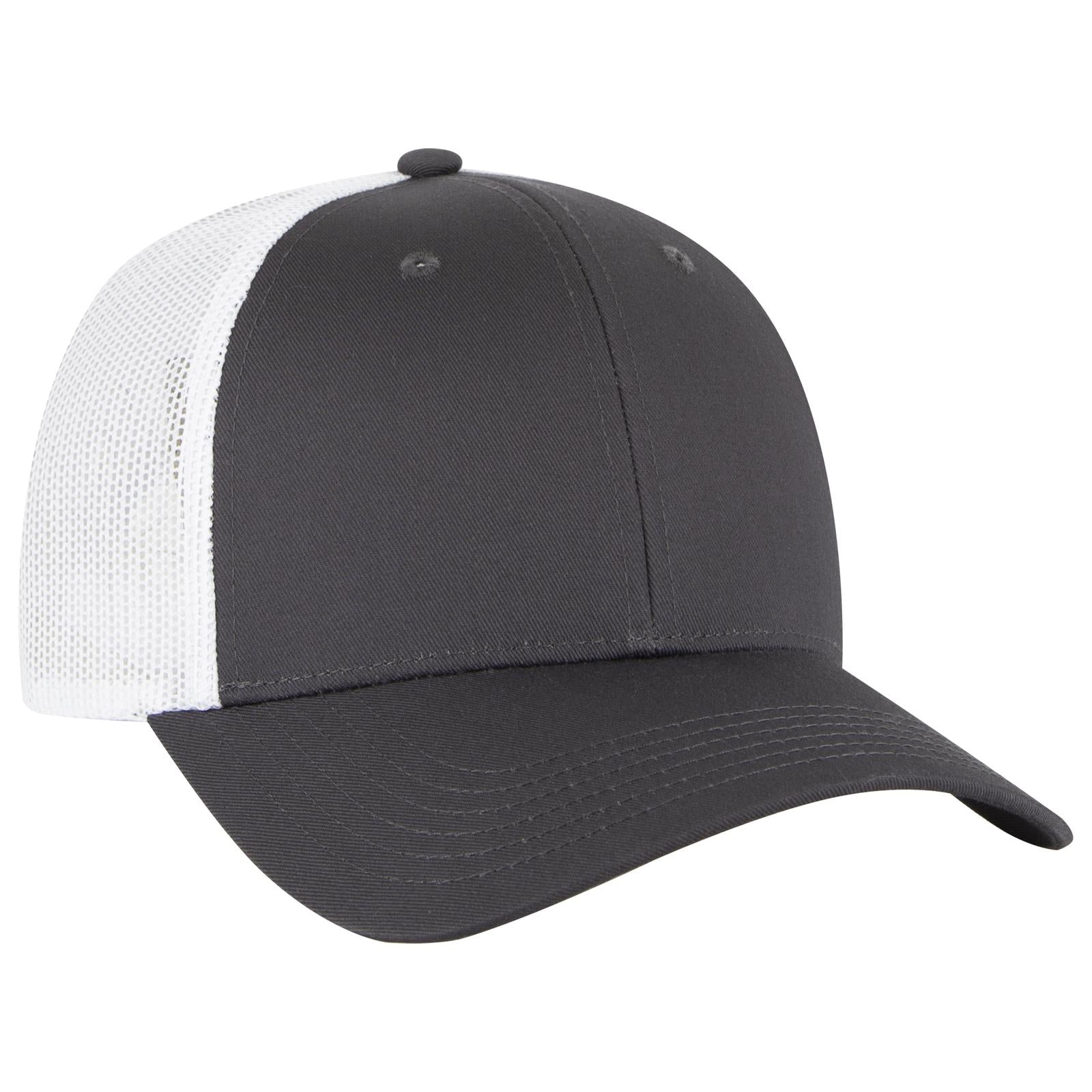 Custom Embroidered or DTF Printed - OTTO CAP® 6 Panel Low Profile Mesh Back Trucker Hat