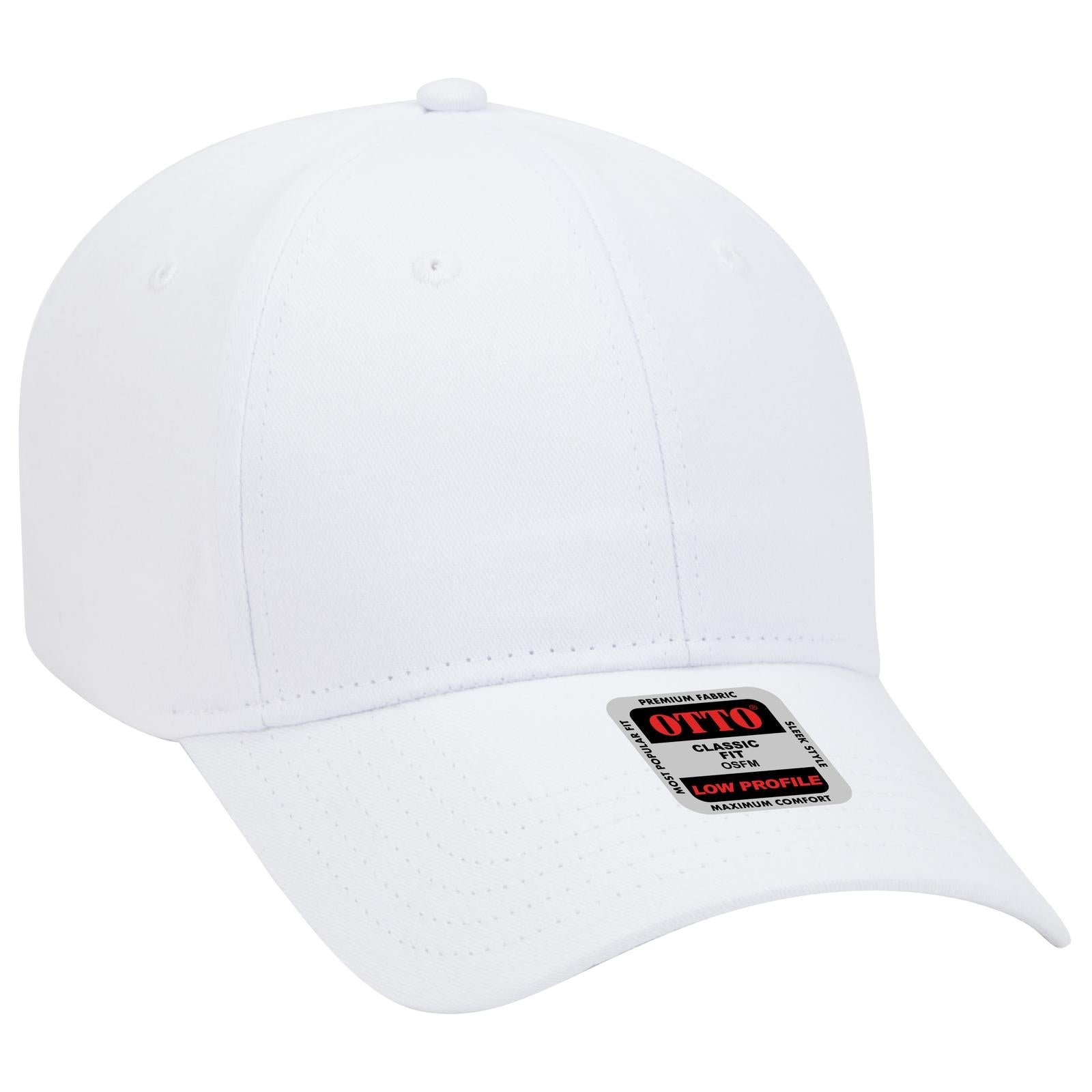 Custom Embroidered or DTF Printed - OTTO CAP® 6 Panel Low Profile Baseball Cap