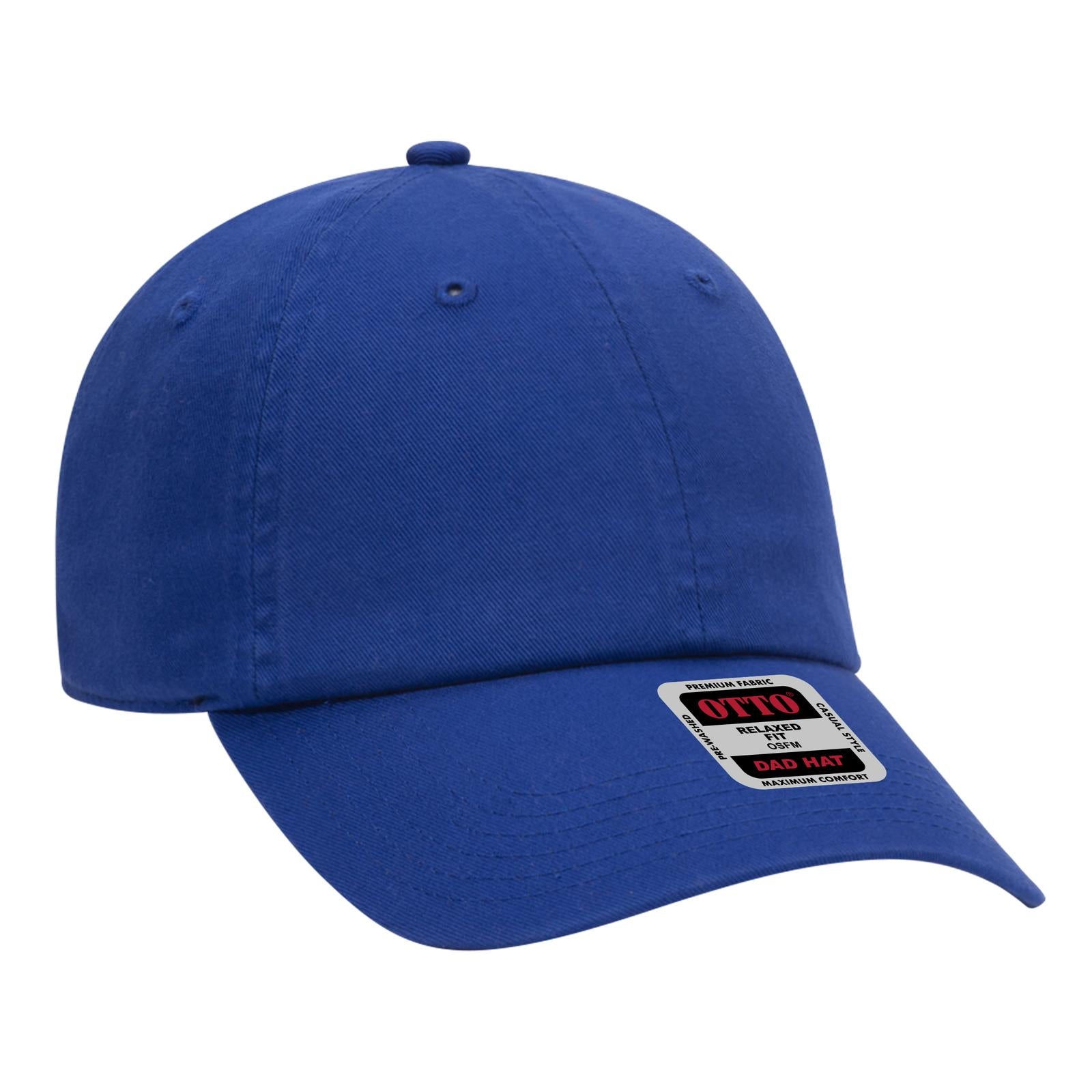 Custom Embroidered or DTF Printed - OTTO CAP® 6 Panel Low Profile Dad Hat