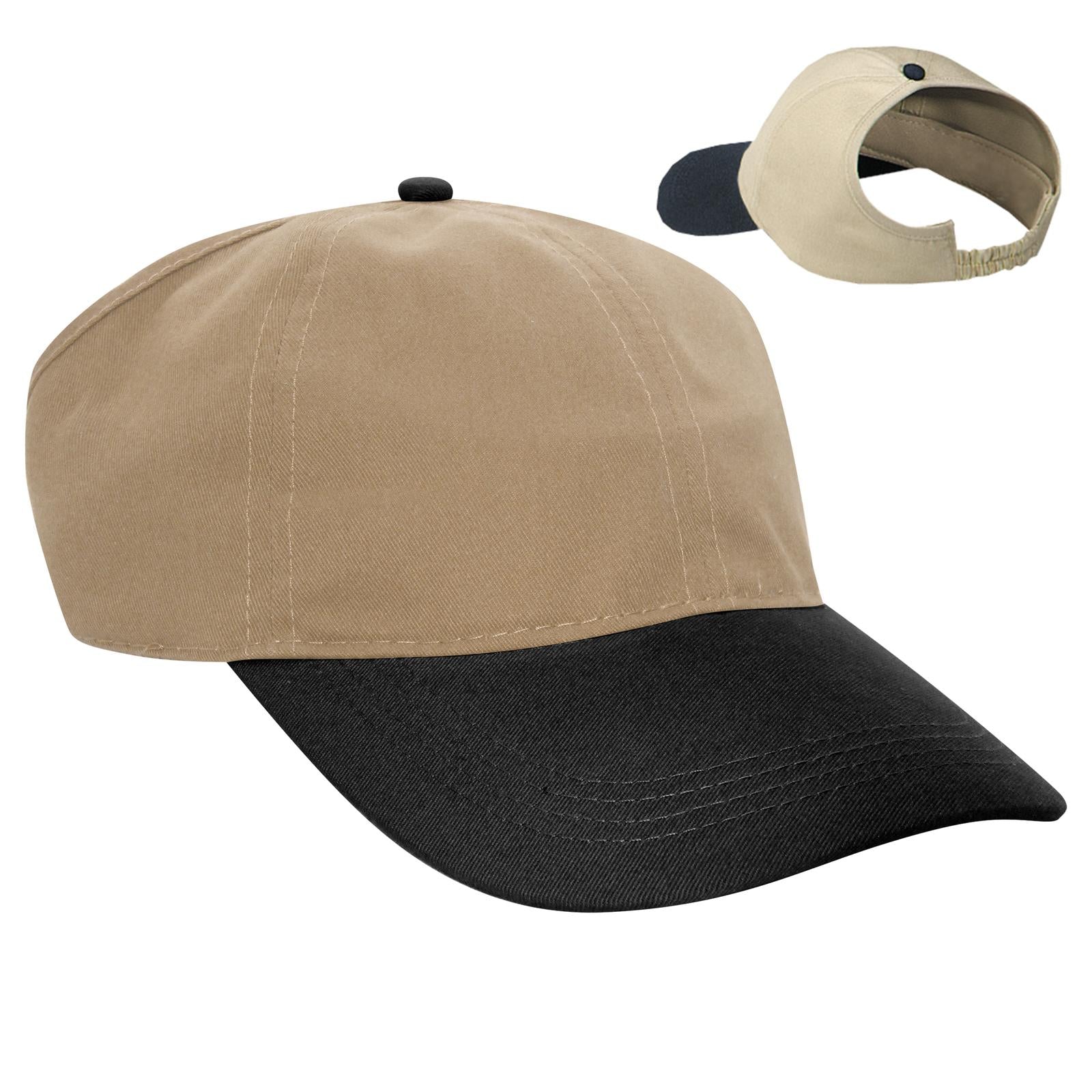 Custom Embroidered or DTF Printed - OTTO CAP® 4 Panel Ponytail Cap