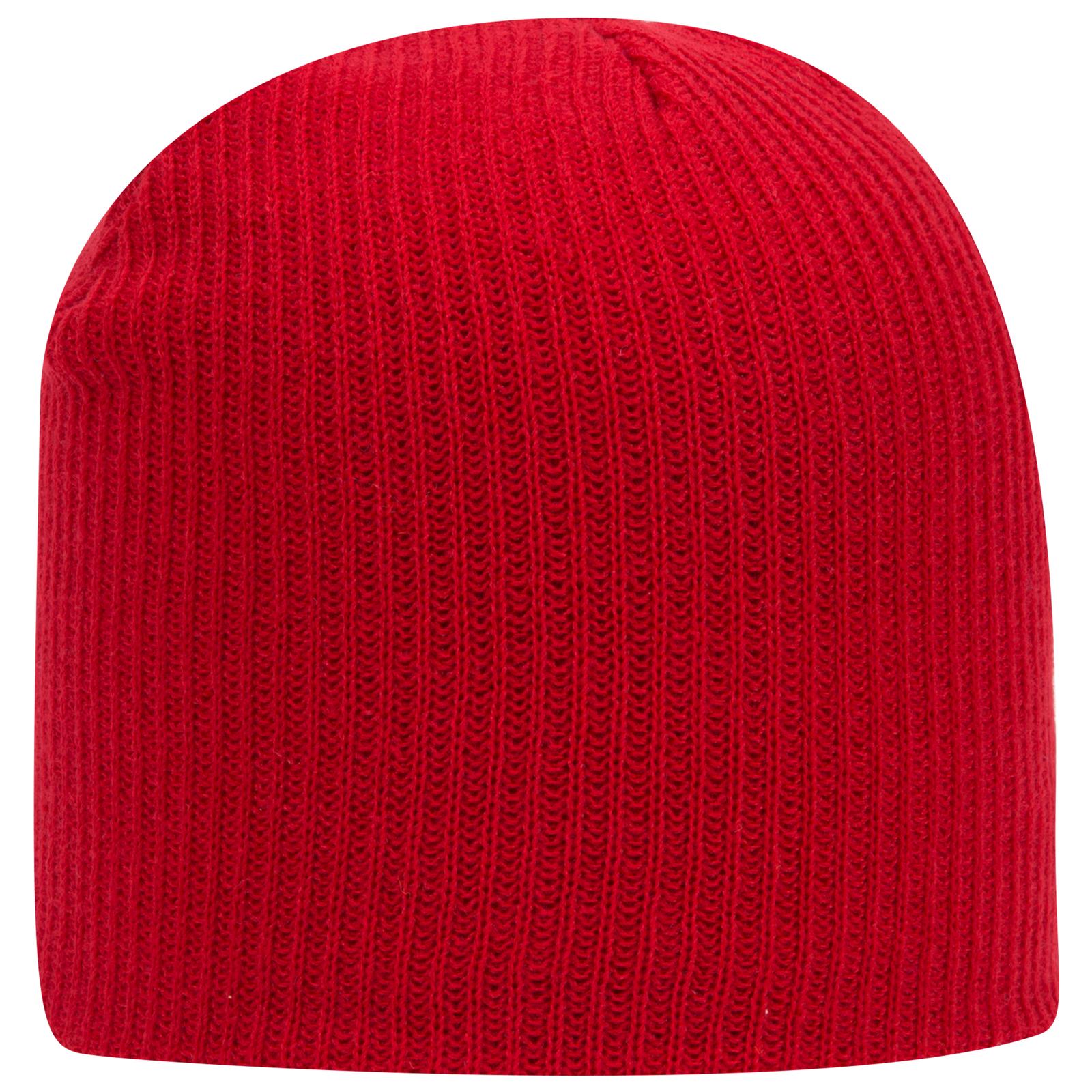 Custom Embroidered or DTF Printed - OTTO CAP® 9 1/2" Premium Rib Knit Beanie