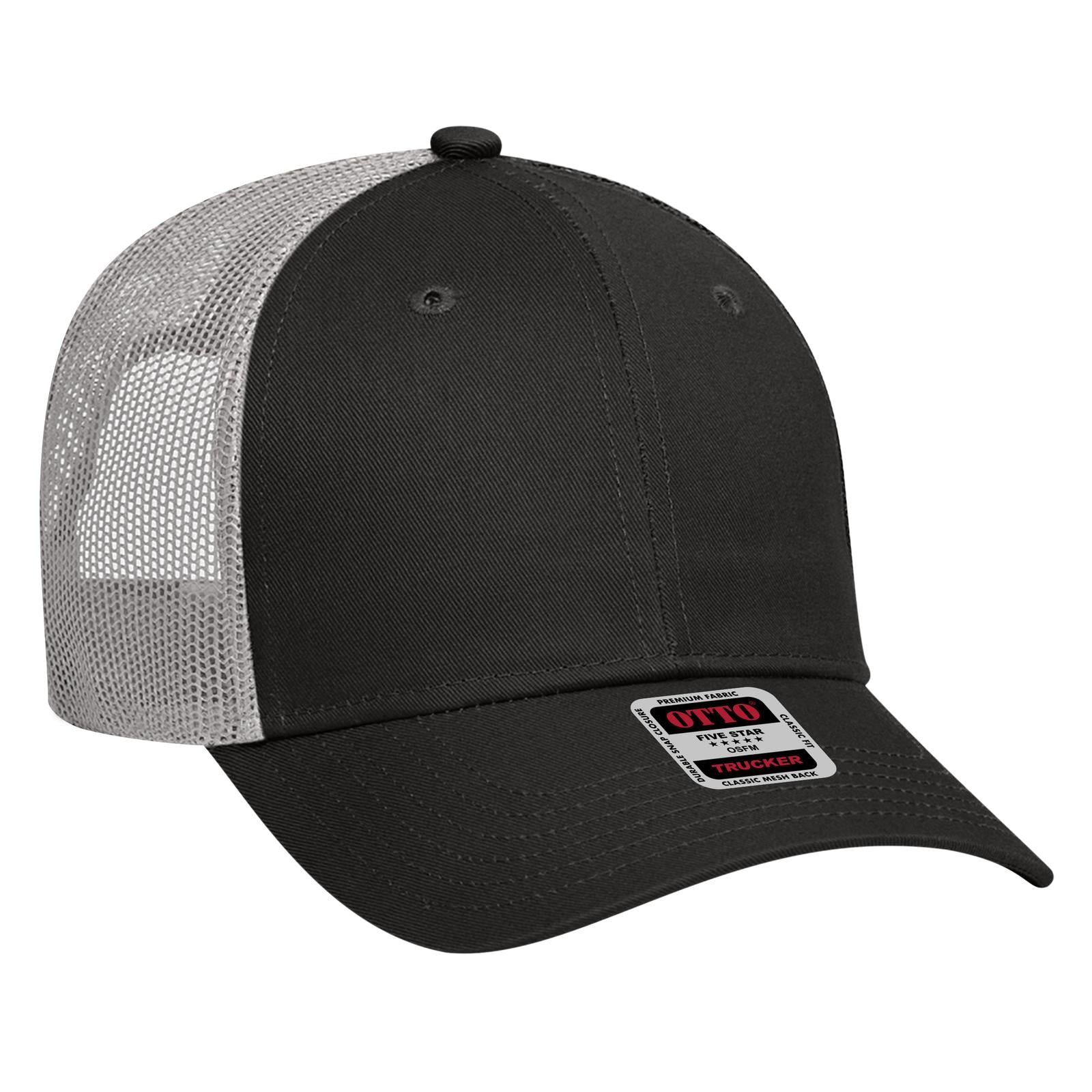Custom Embroidered or DTF Printed - OTTO CAP® 6 Panel Low Profile Mesh Back Trucker Hat