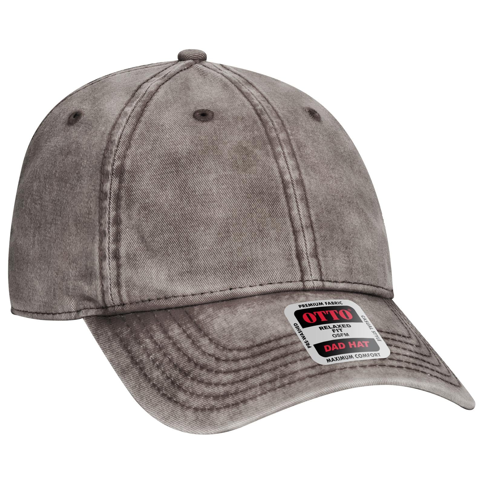 Custom Embroidered or DTF Printed - OTTO CAP® 6 Panel Low Profile Dad Hat