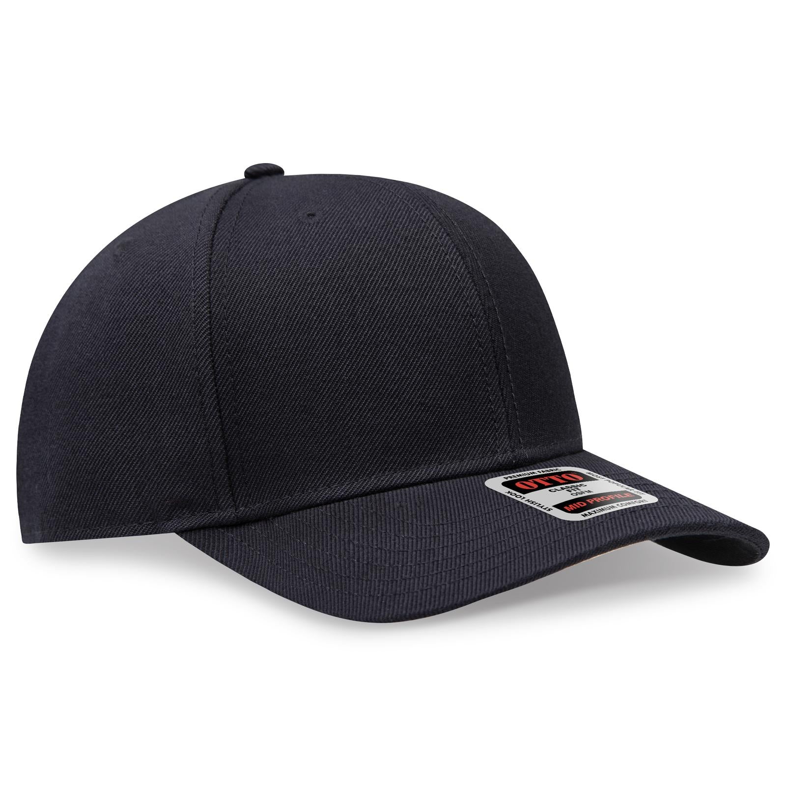 Custom Embroidered or DTF Printed - OTTO CAP® 6 Panel Mid Profile Baseball Cap