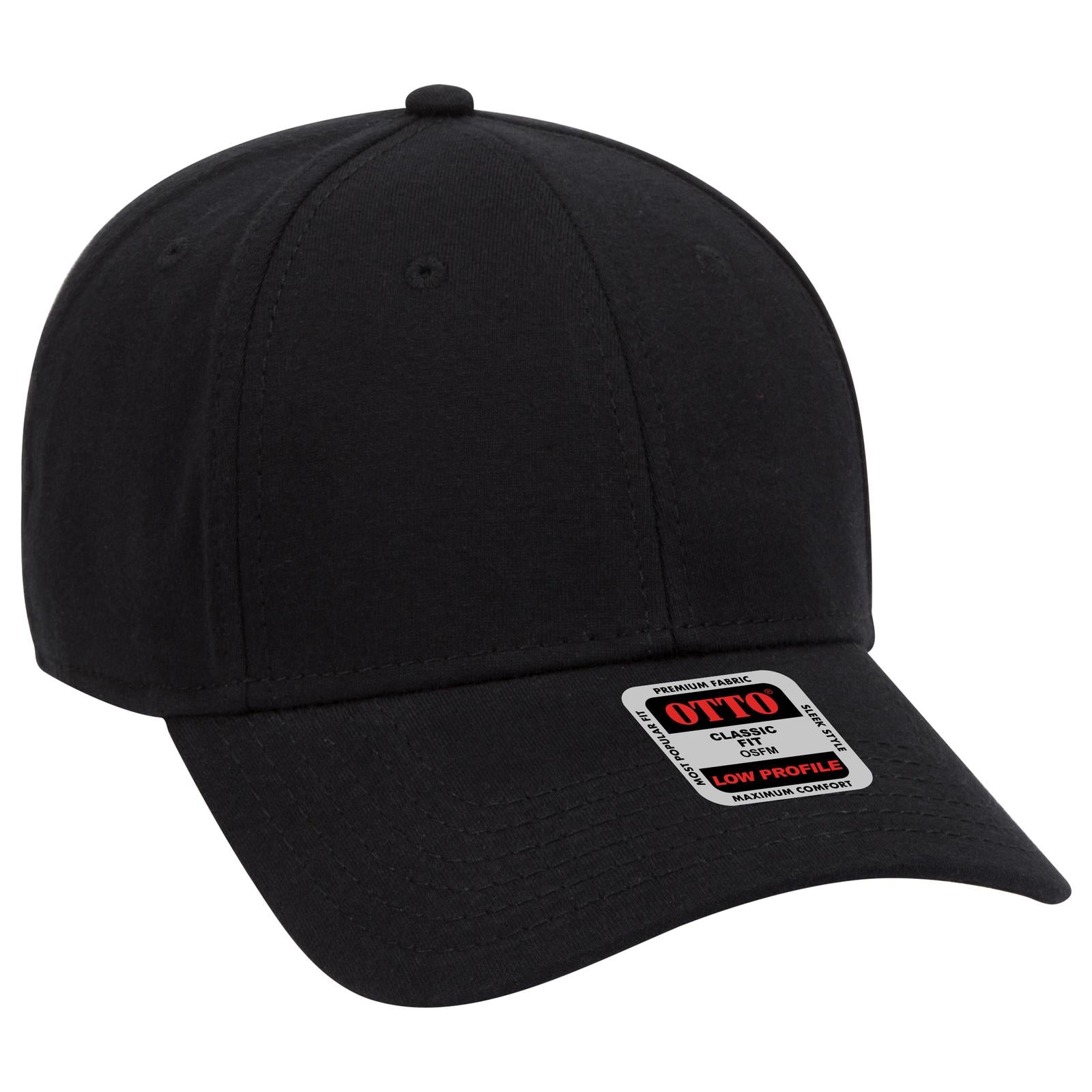 Custom Embroidered or DTF Printed - OTTO CAP® 6 Panel Low Profile Baseball Cap