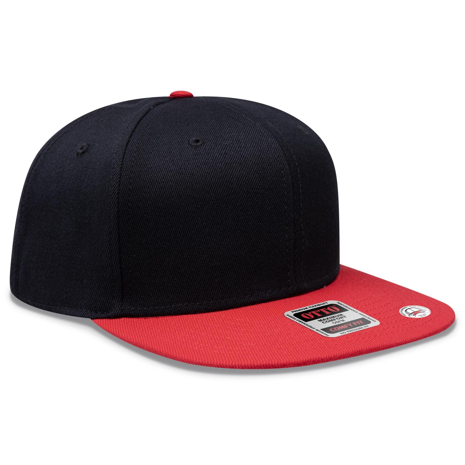 Custom Embroidered or DTF Printed - OTTO CAP® OTTO COMFY FIT® 6 Panel Pro Style Snapback Hat