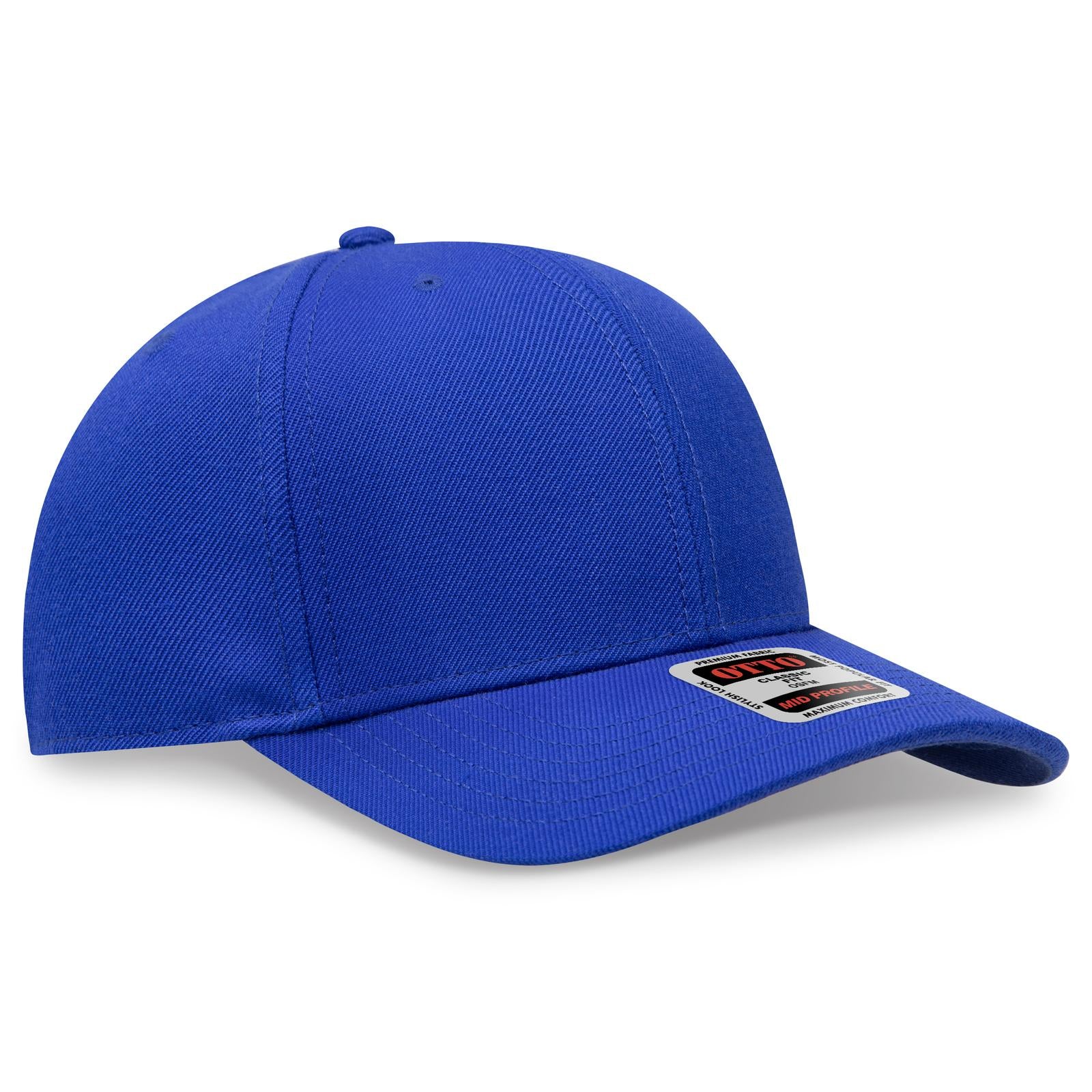 Custom Embroidered or DTF Printed - OTTO CAP® 6 Panel Mid Profile Baseball Cap
